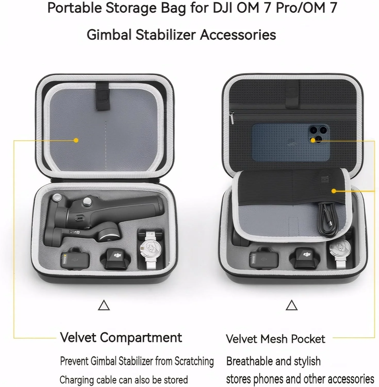 کیف حمل SKEIDO برای DJI Osmo Mobile 7P/Mobile 7، کیف نگهداری شانه ضد آب برای لوازم جانبی گیمبال DJI OM 7 P/OM 7 کیف حمل SKEIDO برای DJI Osmo Mobile 7P/Mobile 7، کیف نگهداری شانه ضد آب برای لوازم جانبی گیمبال DJI OM 7 P/OM 7