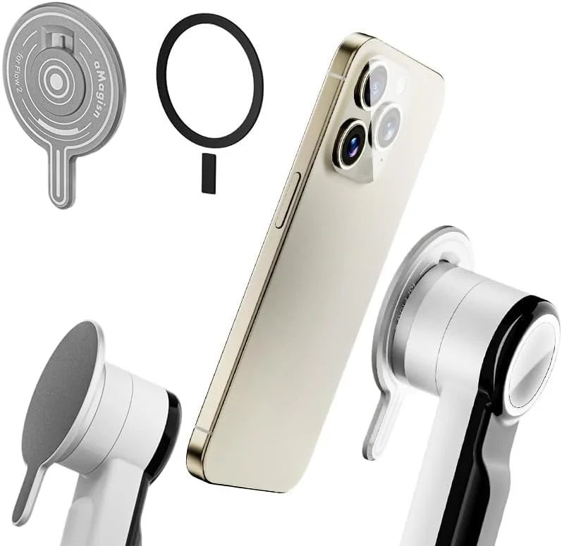 پایه آداپتور مغناطیسی گیمبال SKEIDO، لوازم جانبی مانت برای گیمبال دستی Insta360 Flow 2 Pro، آداپتور ماژول مغناطیسی تلفن برای آیفون 16 15 14 13 12