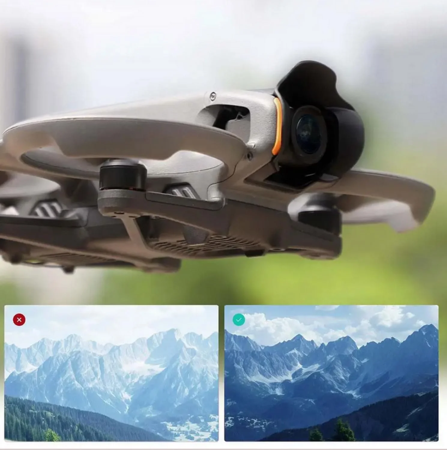 آفتابگیر لنز SKEIDO برای DJI AVATA 2، محافظ گیمبال، ضد تابش نور، پوشش سایه بان لنز، لوازم جانبی پهپاد DJI Avata 2 آفتابگیر لنز SKEIDO برای DJI AVATA 2، محافظ گیمبال، ضد تابش نور، پوشش سایه بان لنز، لوازم جانبی پهپاد DJI Avata 2