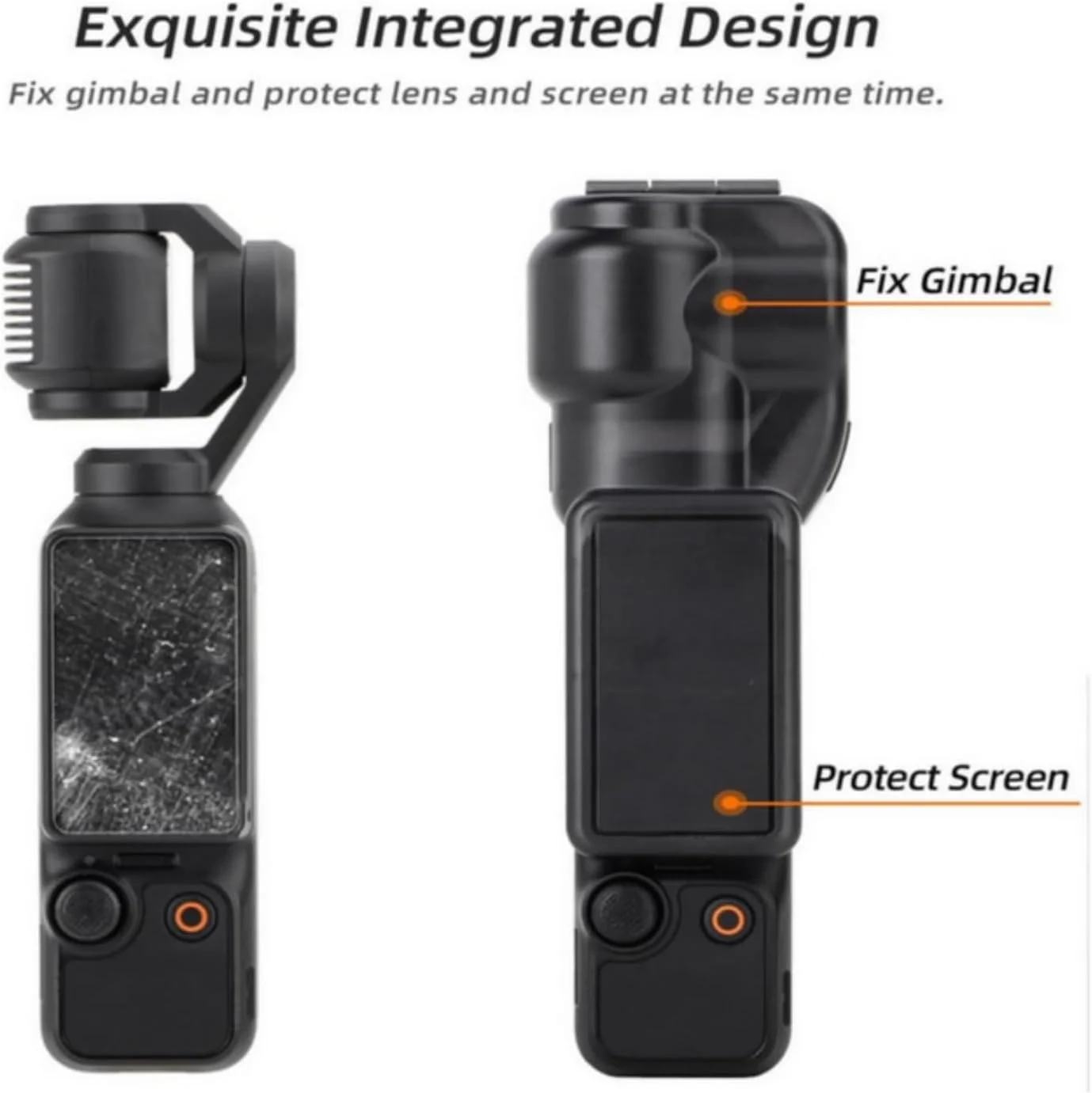محافظ پلاستیکی دوربین گیمبال DJI Osmo Pocket 3، محافظ کامل بدنه با طراحی توسعه یافته برای لنز و صفحه نمایش، مقاوم در برابر ضربه، ضد خش و ضد گرد و غبار - مشکی محافظ پلاستیکی دوربین گیمبال DJI Osmo Pocket 3، محافظ کامل بدنه با طراحی توسعه یافته برای لنز و صفحه نمایش، مقاوم در برابر ضربه، ضد خش و ضد گرد و غبار - مشکی