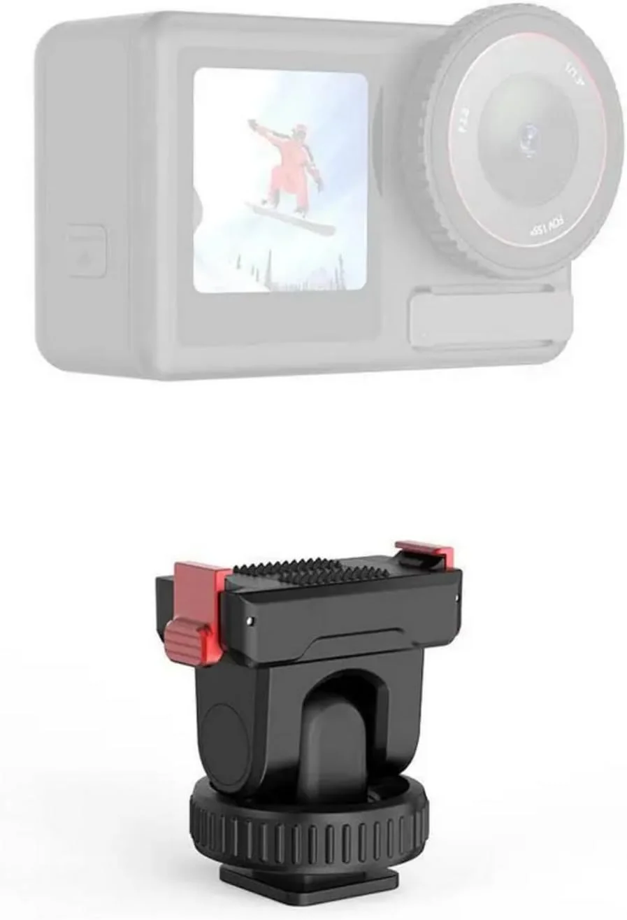 پایه اتصال سریع کفشک سرد SKEIDO برای DJI Osmo Action 5 Pro/4/3، طراحی کفشک سرد، پایه اتصال سریع گیمبال فلزی برای جدا کردن سریع پایه اتصال سریع کفشک سرد SKEIDO برای DJI Osmo Action 5 Pro/4/3، طراحی کفشک سرد، پایه اتصال سریع گیمبال فلزی برای جدا کردن سریع