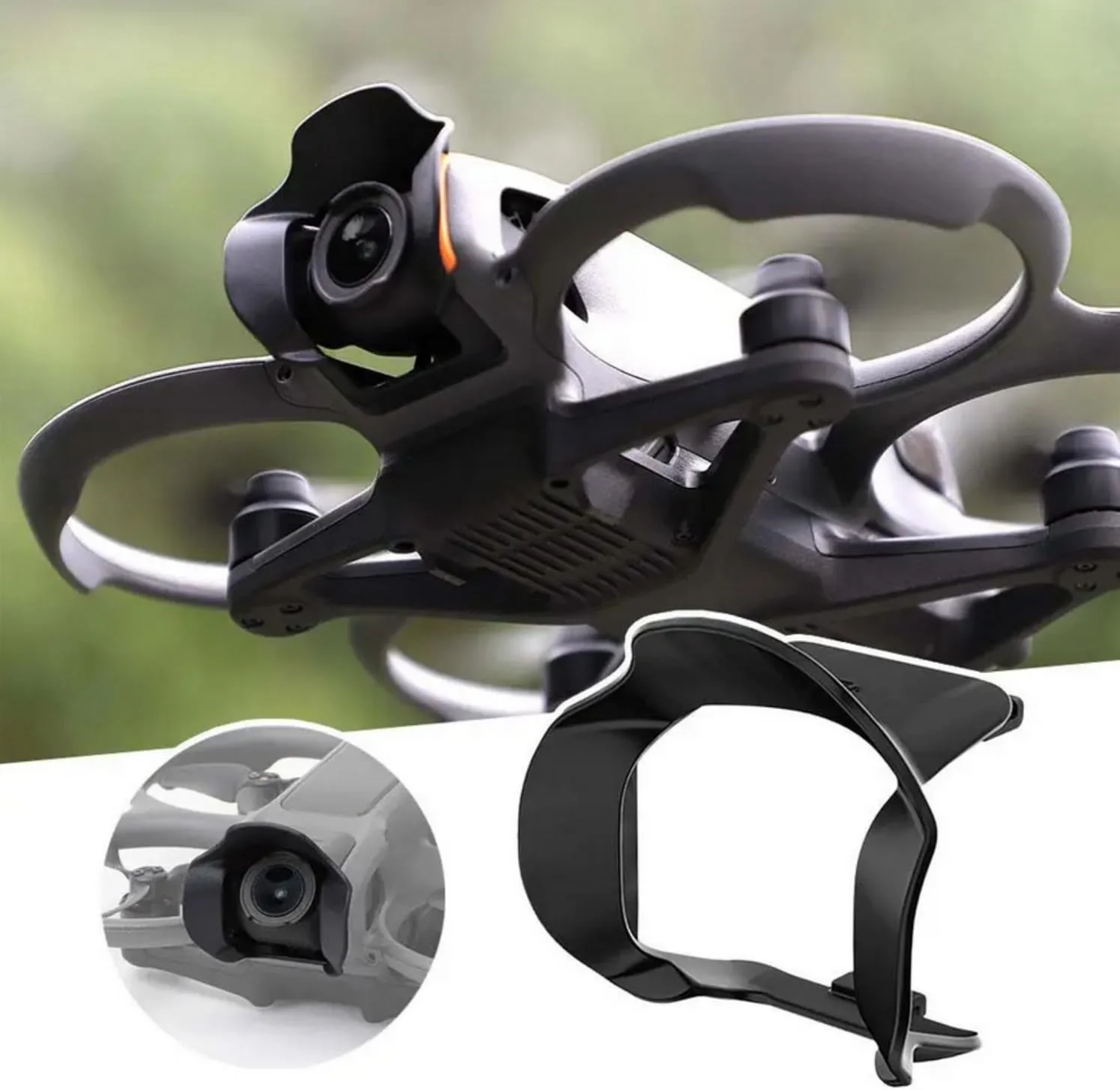 آفتابگیر لنز SKEIDO برای DJI AVATA 2، محافظ گیمبال، ضد تابش نور، پوشش سایه بان لنز، لوازم جانبی پهپاد DJI Avata 2 آفتابگیر لنز SKEIDO برای DJI AVATA 2، محافظ گیمبال، ضد تابش نور، پوشش سایه بان لنز، لوازم جانبی پهپاد DJI Avata 2