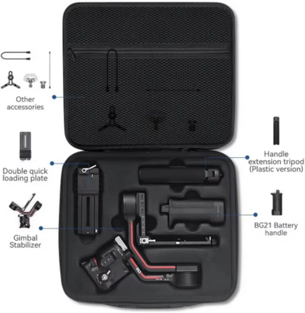 کیف شانه ای SKEIDO برای DJI Ronin RS 4، جعبه نگهداری، لوازم جانبی تثبیت کننده گیمبال، کیف دستی RS4، جعبه حمل ضد ضربه و سخت کیف شانه ای SKEIDO برای DJI Ronin RS 4، جعبه نگهداری، لوازم جانبی تثبیت کننده گیمبال، کیف دستی RS4، جعبه حمل ضد ضربه و سخت