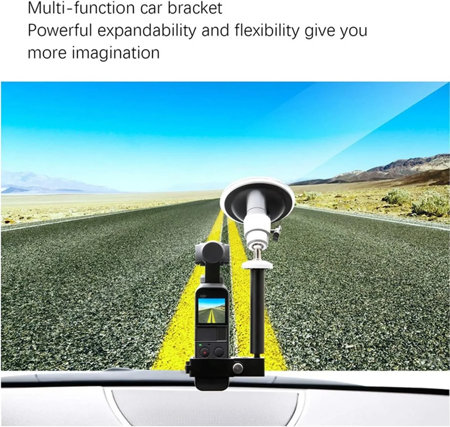 پایه نگهدارنده خودرو SKEIDO برای دوربین Osmo Pocket، استابلایزر، گیمبال دستی، براکت، آداپتور نصب با مکنده شیشه خودرو پایه نگهدارنده خودرو SKEIDO برای دوربین Osmo Pocket، استابلایزر، گیمبال دستی، براکت، آداپتور نصب با مکنده شیشه خودرو
