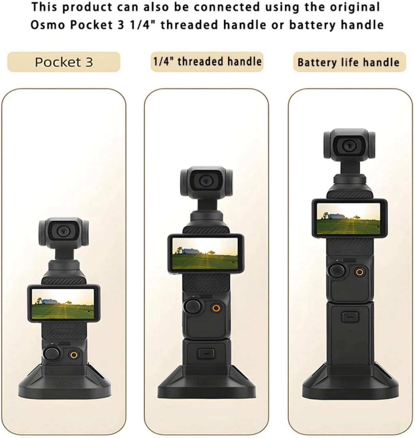 پایه گسترش دهنده میز SKEIDO برای گیمبال دستی DJI Pocket 3، پایه نگهدارنده رومیزی برای لوازم جانبی DJI Osmo Pocket 3 پایه گسترش دهنده میز SKEIDO برای گیمبال دستی DJI Pocket 3، پایه نگهدارنده رومیزی برای لوازم جانبی DJI Osmo Pocket 3