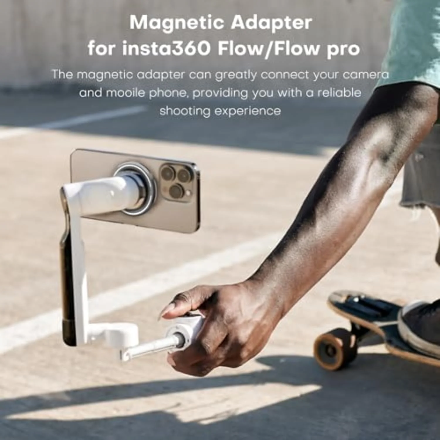 پایه آداپتور مغناطیسی گیمبال SKEIDO برای Insta360 Flow Pro/Flow، آداپتور مغناطیسی آلیاژ آلومینیوم برای Magsafe آیفون، پایه رهاسازی سریع با حلقه مغناطیسی برای گوشی های هوشمند سری اندروید پایه آداپتور مغناطیسی گیمبال SKEIDO برای Insta360 Flow Pro/Flow، آداپتور مغناطیسی آلیاژ آلومینیوم برای Magsafe آیفون، پایه رهاسازی سریع با حلقه مغناطیسی برای گوشی های هوشمند سری اندروید