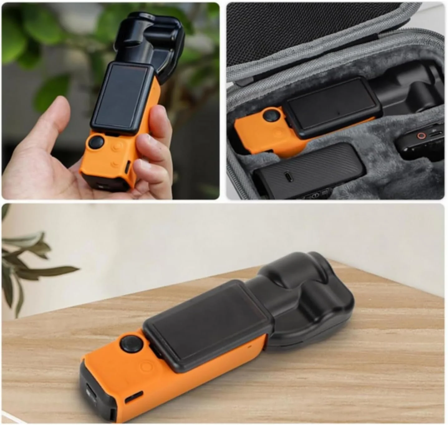 محافظ پلاستیکی دوربین گیمبال DJI Osmo Pocket 3، محافظ کامل بدنه با طراحی توسعه یافته برای لنز و صفحه نمایش، مقاوم در برابر ضربه، ضد خش و ضد گرد و غبار - مشکی محافظ پلاستیکی دوربین گیمبال DJI Osmo Pocket 3، محافظ کامل بدنه با طراحی توسعه یافته برای لنز و صفحه نمایش، مقاوم در برابر ضربه، ضد خش و ضد گرد و غبار - مشکی
