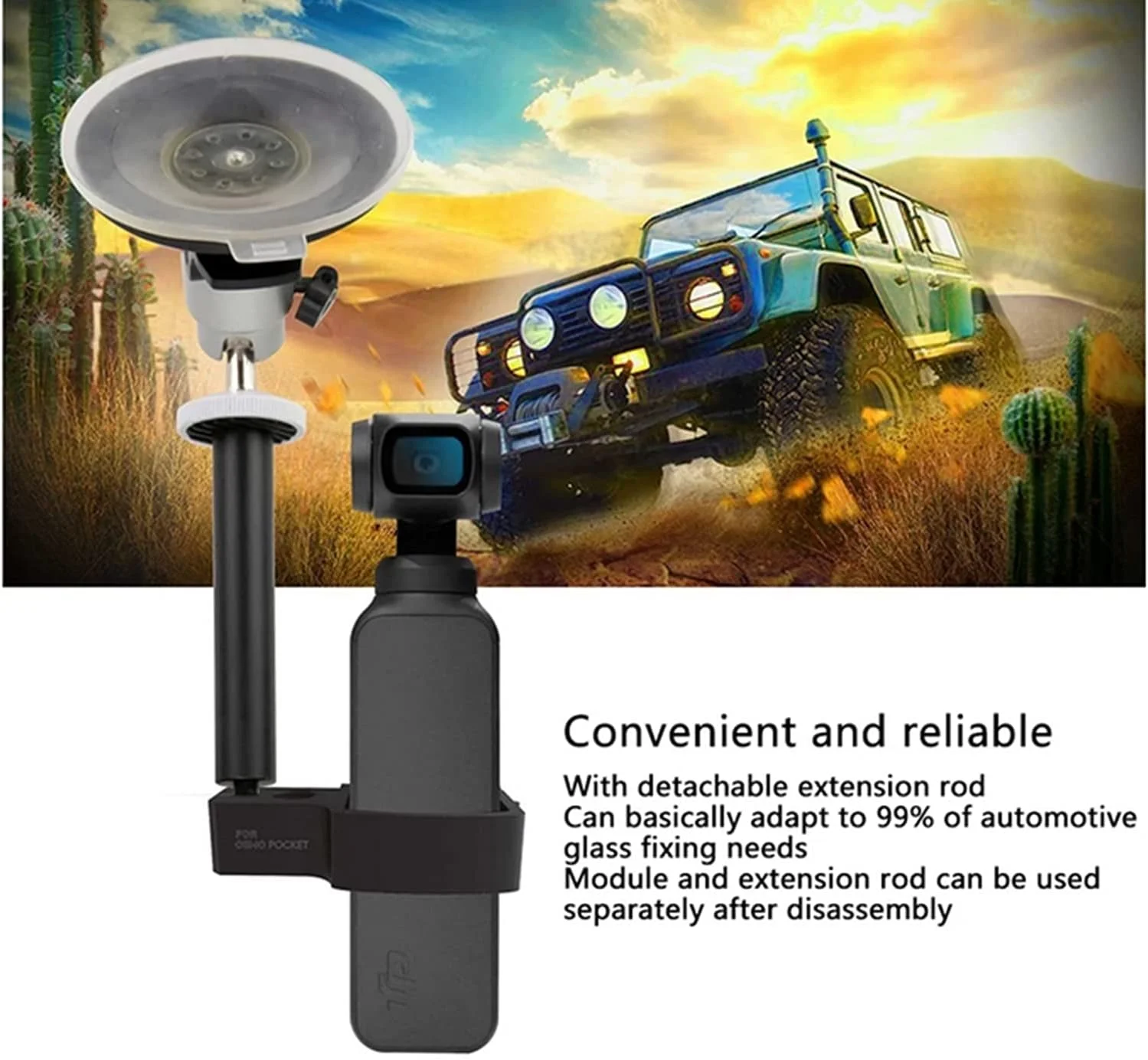 پایه نگهدارنده خودرو SKEIDO برای دوربین Osmo Pocket، استابلایزر، گیمبال دستی، براکت، آداپتور نصب با مکنده شیشه خودرو پایه نگهدارنده خودرو SKEIDO برای دوربین Osmo Pocket، استابلایزر، گیمبال دستی، براکت، آداپتور نصب با مکنده شیشه خودرو