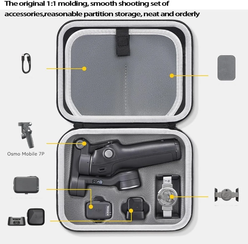 کیف حمل SKEIDO برای DJI Osmo Mobile 7P/Mobile 7، کیف نگهداری شانه ضد آب برای لوازم جانبی گیمبال DJI OM 7 P/OM 7 کیف حمل SKEIDO برای DJI Osmo Mobile 7P/Mobile 7، کیف نگهداری شانه ضد آب برای لوازم جانبی گیمبال DJI OM 7 P/OM 7