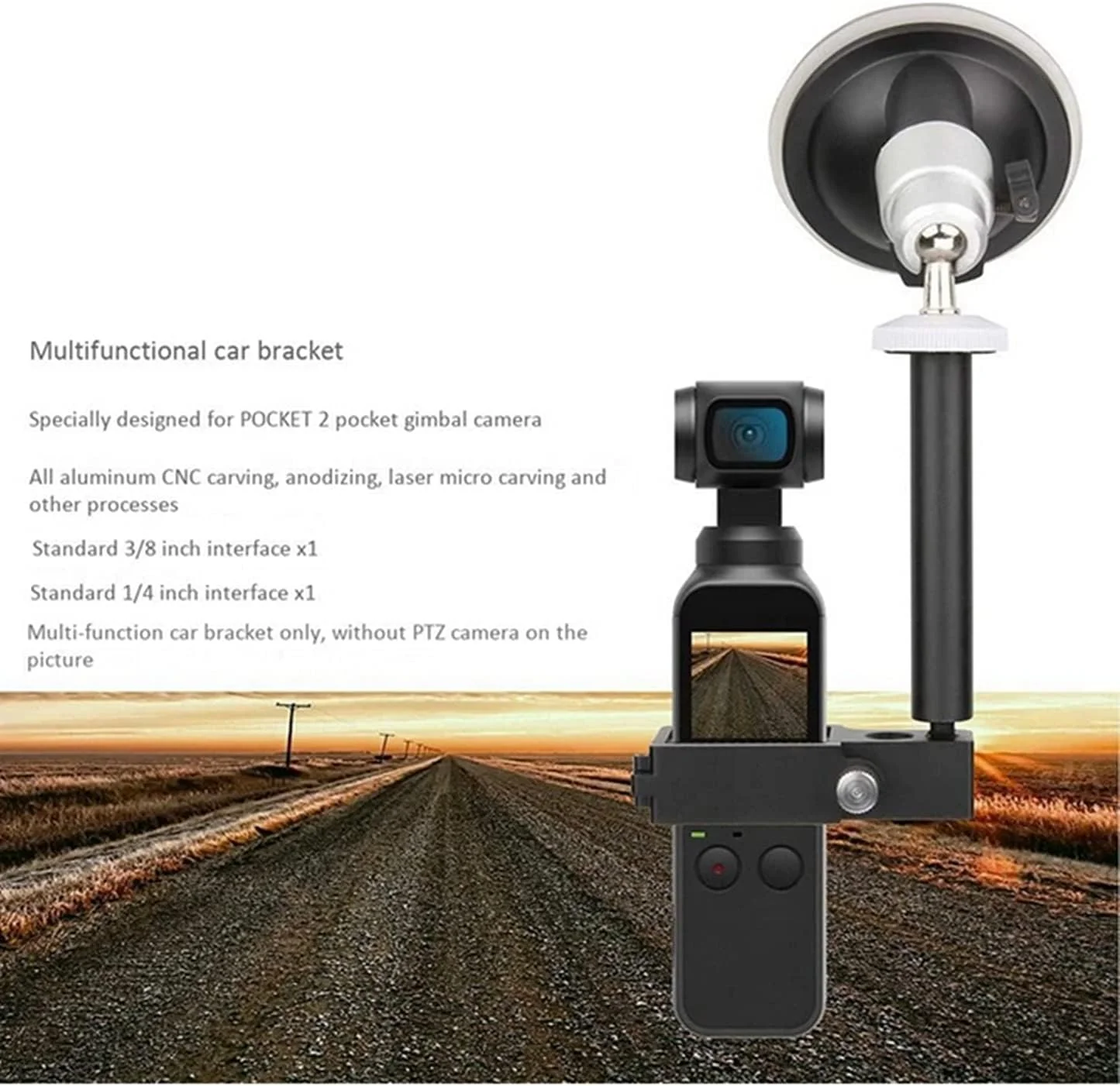 پایه نگهدارنده خودرو SKEIDO برای دوربین Osmo Pocket، استابلایزر، گیمبال دستی، براکت، آداپتور نصب با مکنده شیشه خودرو پایه نگهدارنده خودرو SKEIDO برای دوربین Osmo Pocket، استابلایزر، گیمبال دستی، براکت، آداپتور نصب با مکنده شیشه خودرو