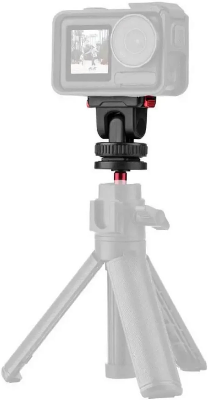 پایه اتصال سریع کفشک سرد SKEIDO برای DJI Osmo Action 5 Pro/4/3، طراحی کفشک سرد، پایه اتصال سریع گیمبال فلزی برای جدا کردن سریع پایه اتصال سریع کفشک سرد SKEIDO برای DJI Osmo Action 5 Pro/4/3، طراحی کفشک سرد، پایه اتصال سریع گیمبال فلزی برای جدا کردن سریع