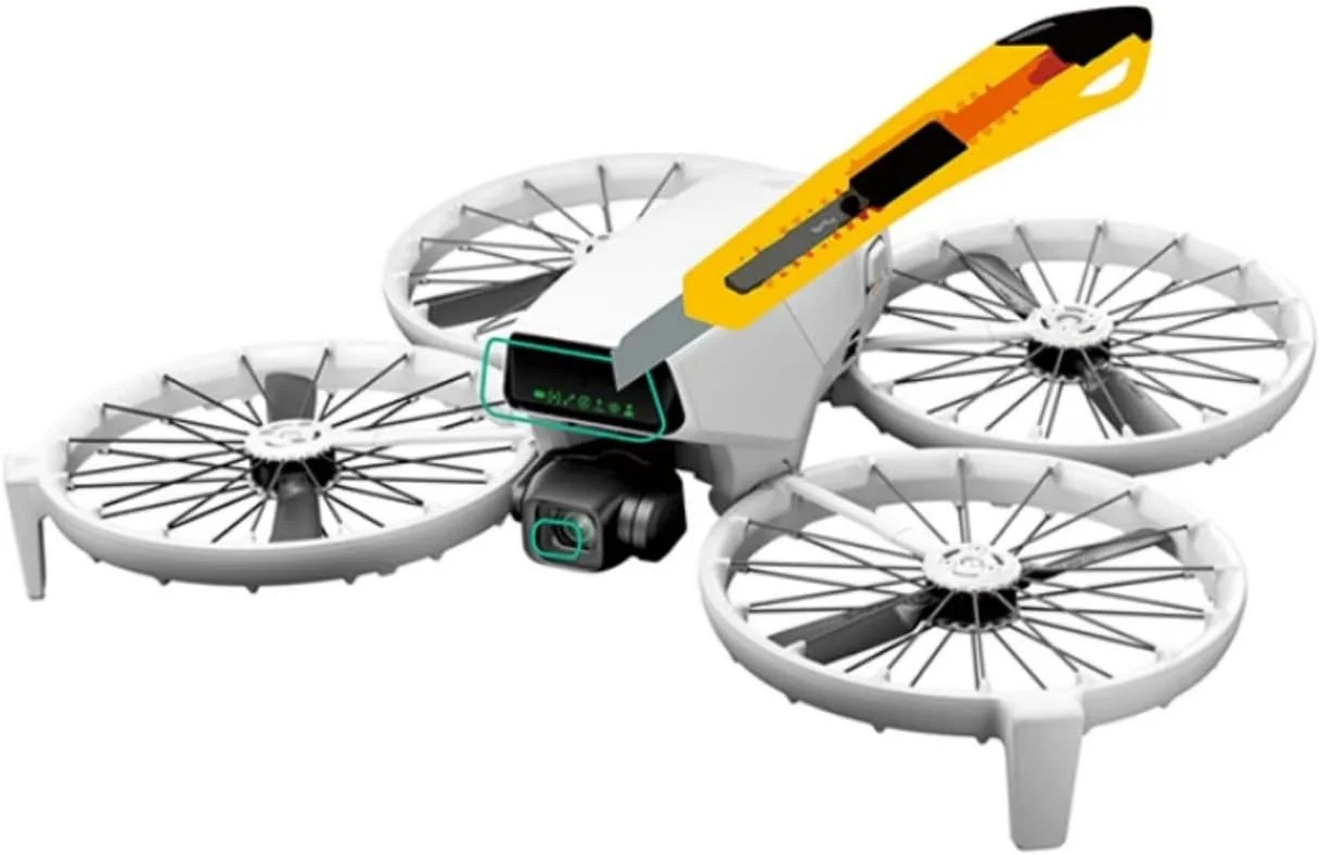 دو ست فیلم محافظ لنز دوربین گیمبال و رادار پهپاد DJI Flip مدل SKEIDO، نانو فیلم ضد گرد و غبار، ضد خش، شفاف و نرم دو ست فیلم محافظ لنز دوربین گیمبال و رادار پهپاد DJI Flip مدل SKEIDO، نانو فیلم ضد گرد و غبار، ضد خش، شفاف و نرم
