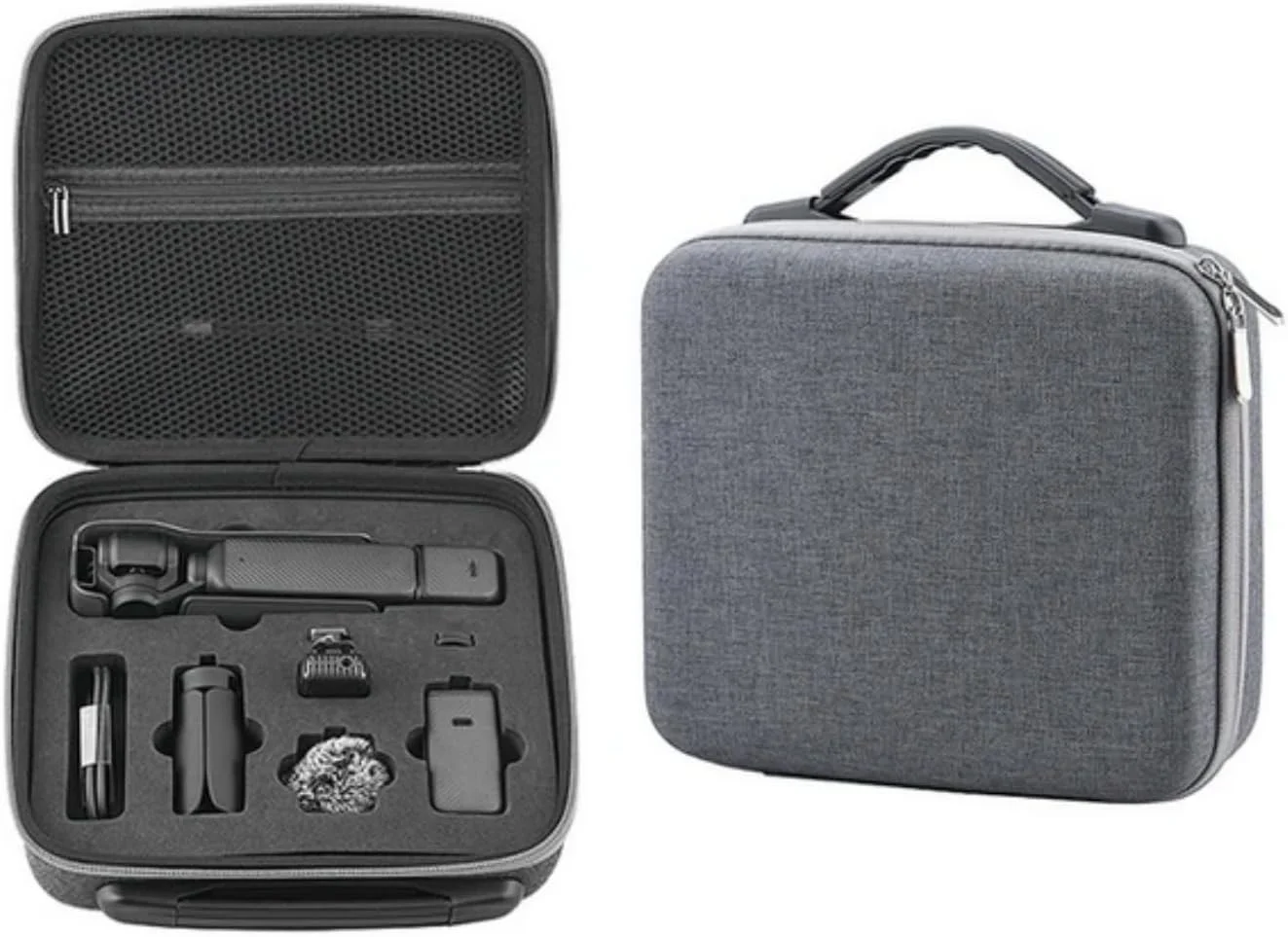 کیف نگهداری قابل حمل SKEIDO برای DJI Pocket 3، جعبه حمل، کیف دستی، چمدان دوربین گیمبال، کیف لوازم جانبی بدنه DJI Osmo Pocket 3