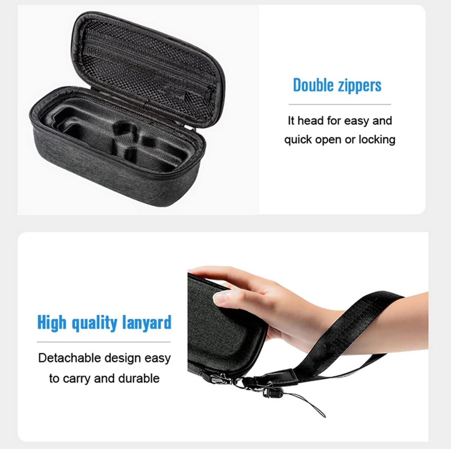 کیف حمل دستی ضد آب SKEIDO PU برای Osmo Pocket 2 Gimbal با بند مچی کیف حمل دستی ضد آب SKEIDO PU برای Osmo Pocket 2 Gimbal با بند مچی