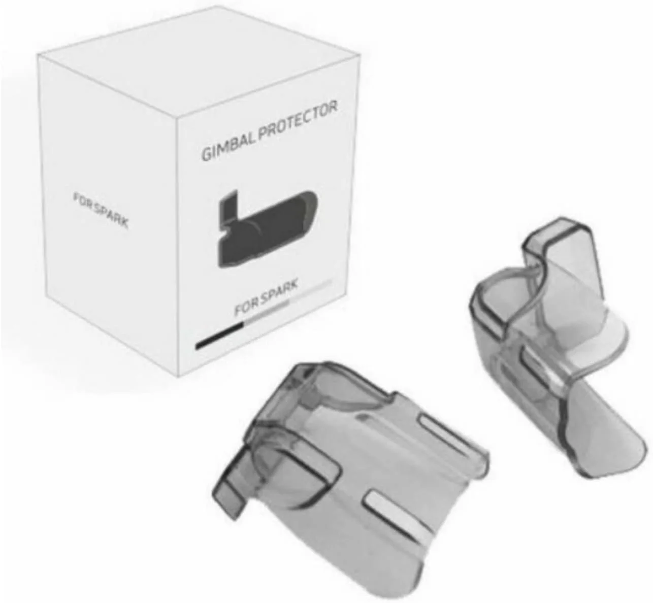 محافظ لنز دوربین Skeido، محافظ گیمبال، کاور شفاف سازگار با محافظت از پهپاد DJI Spark