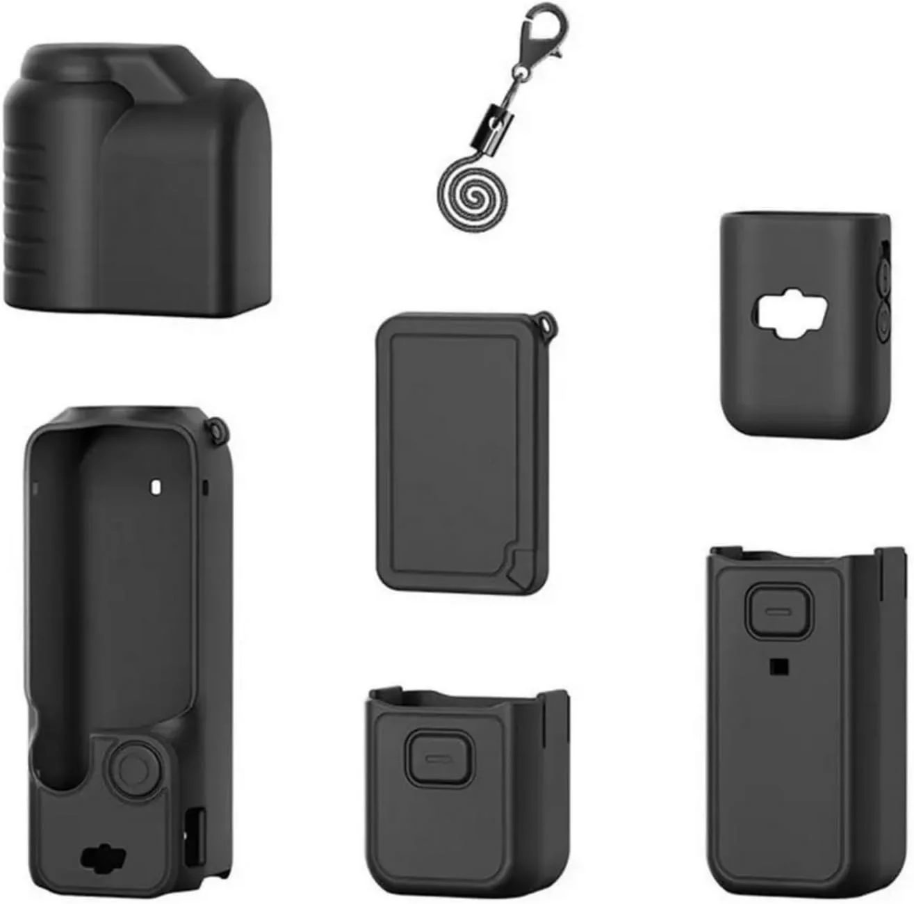 مجموعه پوشش محافظ سیلیکونی SKEIDO برای DJI Osmo Pocket 3 استاندارد / آستین محافظ همه جانبه لوازم جانبی دوربین ورزشی گیمبال