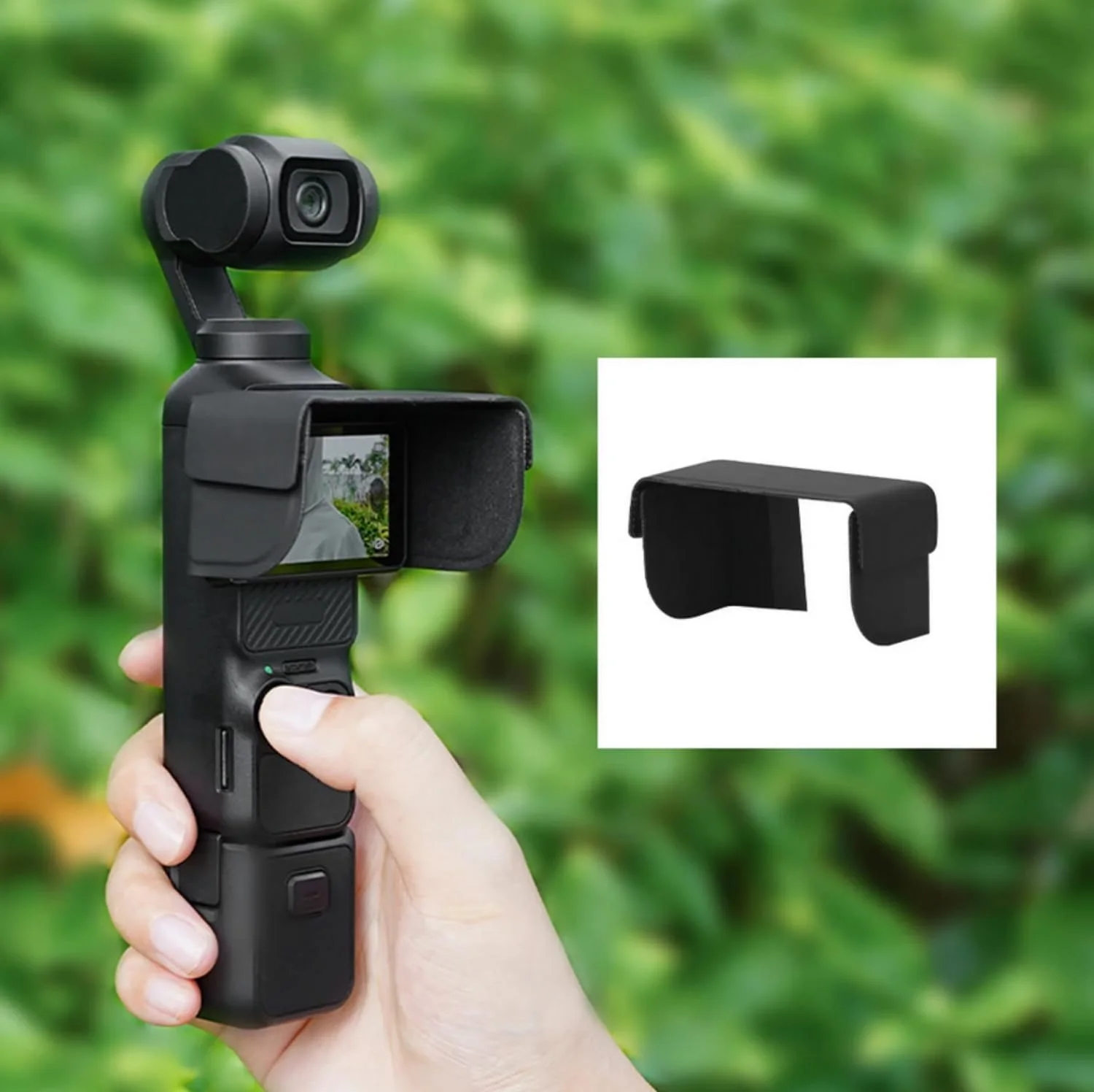 آفتابگیر SKEIDO برای DJI Osmo Pocket 3 مشکی، سبک وزن، سایه بان صفحه نمایش، پوشش کاهش نور خورشید، لوازم جانبی دوربین گیمبال دستی