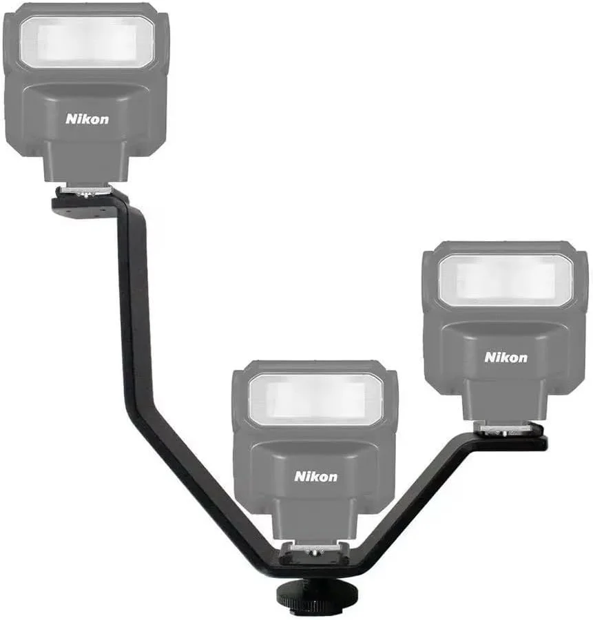 براکت کفشک گرم V-Mount اسکیدو – ریگ سه گانه آلیاژ آلومینیوم DSLR برای چراغ های ویدئویی، میکروفون ها و مانیتورها (5.3 اینچ جمع و جور، تحمل بار 3.5 کیلوگرم)