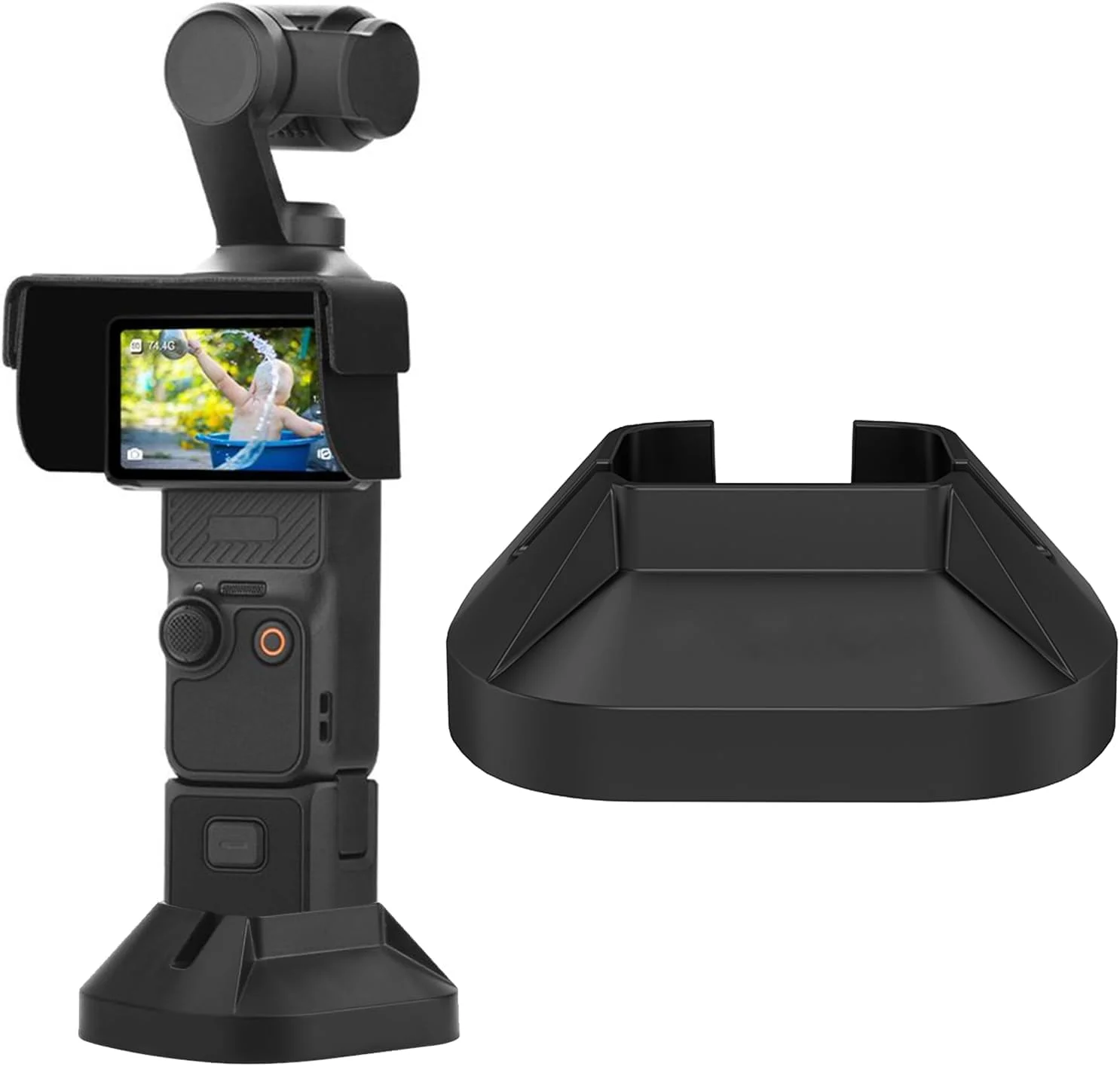 پایه رومیزی ضد لغزش SKEIDO برای DJI Osmo Pocket 3 – پایه گیمبال ایمن با پد ضد لغزش و دسترسی به شارژ (7.1×7×2.9 سانتی متر)