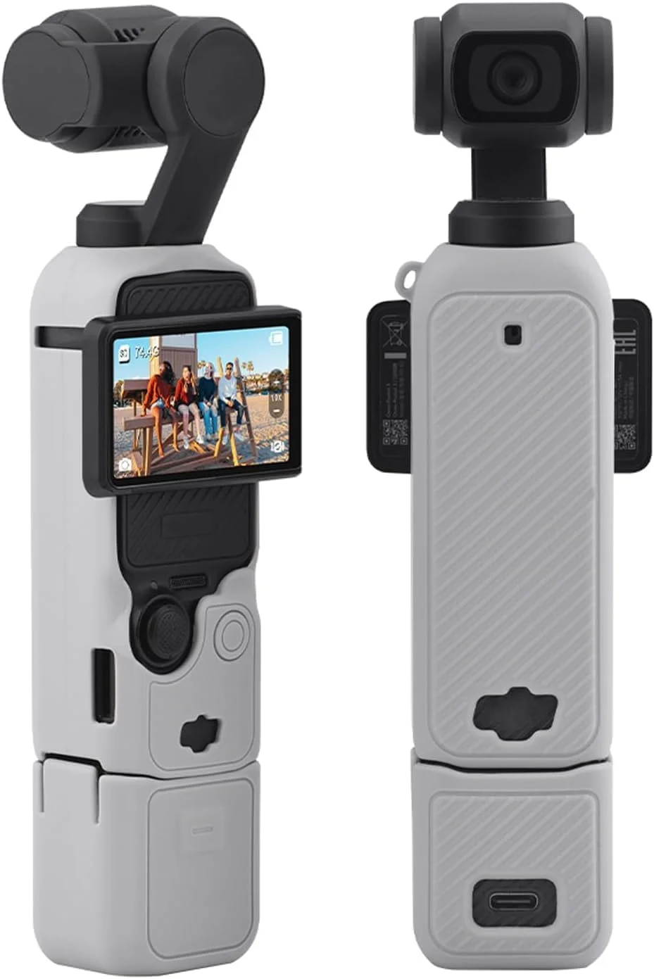 کیف سیلیکونی محافظ دوربین DJI OSMO Pocket 3 مدل SKEIDO به همراه درپوش لنز ضد خش و بند آویز کیف سیلیکونی محافظ دوربین DJI OSMO Pocket 3 مدل SKEIDO به همراه درپوش لنز ضد خش و بند آویز