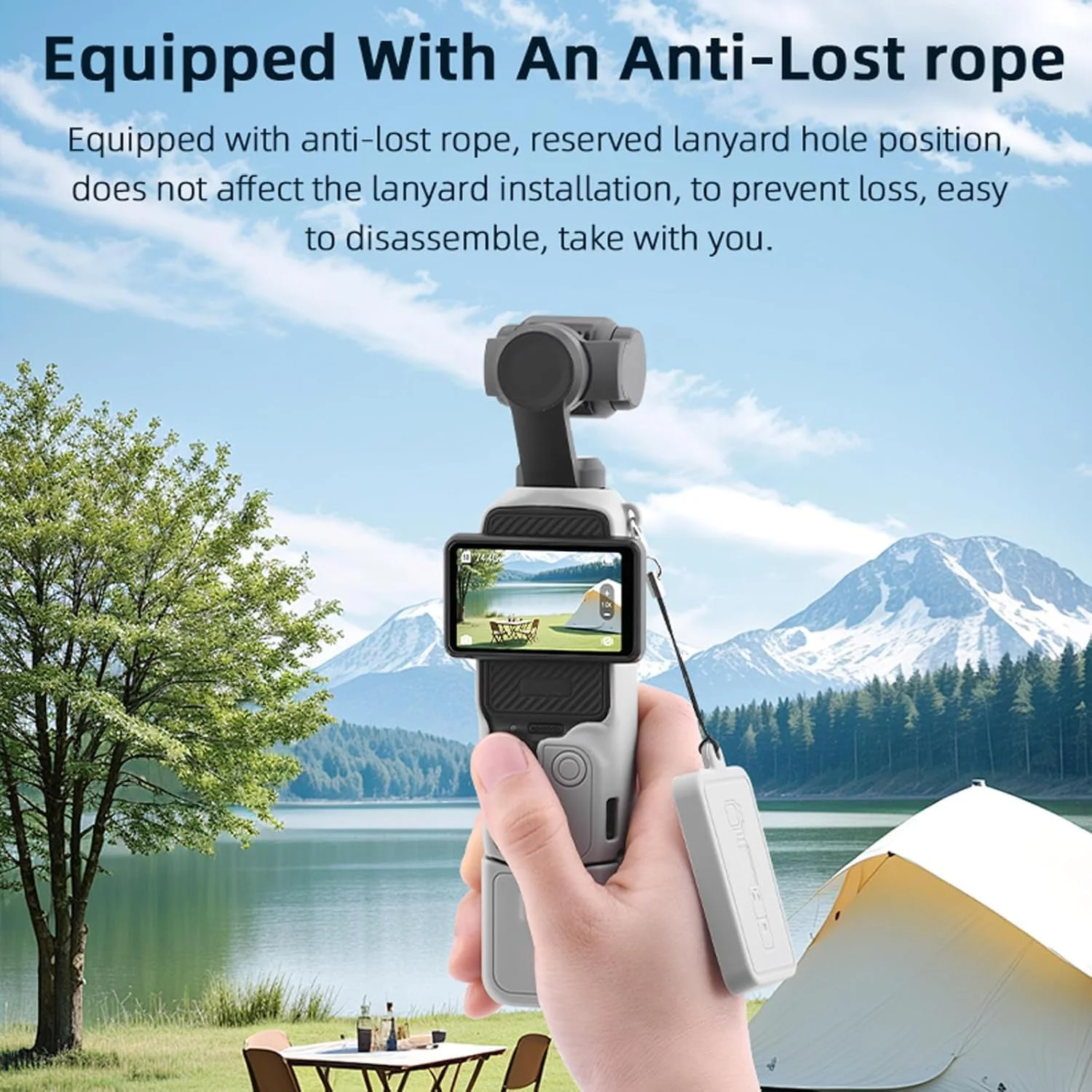کیف سیلیکونی محافظ دوربین DJI OSMO Pocket 3 مدل SKEIDO به همراه درپوش لنز ضد خش و بند آویز کیف سیلیکونی محافظ دوربین DJI OSMO Pocket 3 مدل SKEIDO به همراه درپوش لنز ضد خش و بند آویز