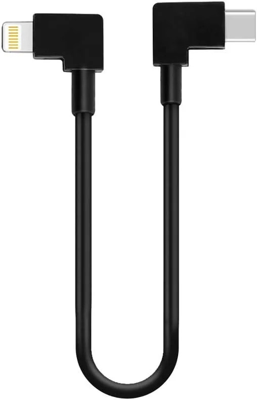 کابل اتصال 30 سانتی‌متری SKEIDO سازگار با OSMO Pocket DJI، کابل تبدیل Type-C به ios، خط داده لوازم جانبی گیمبال