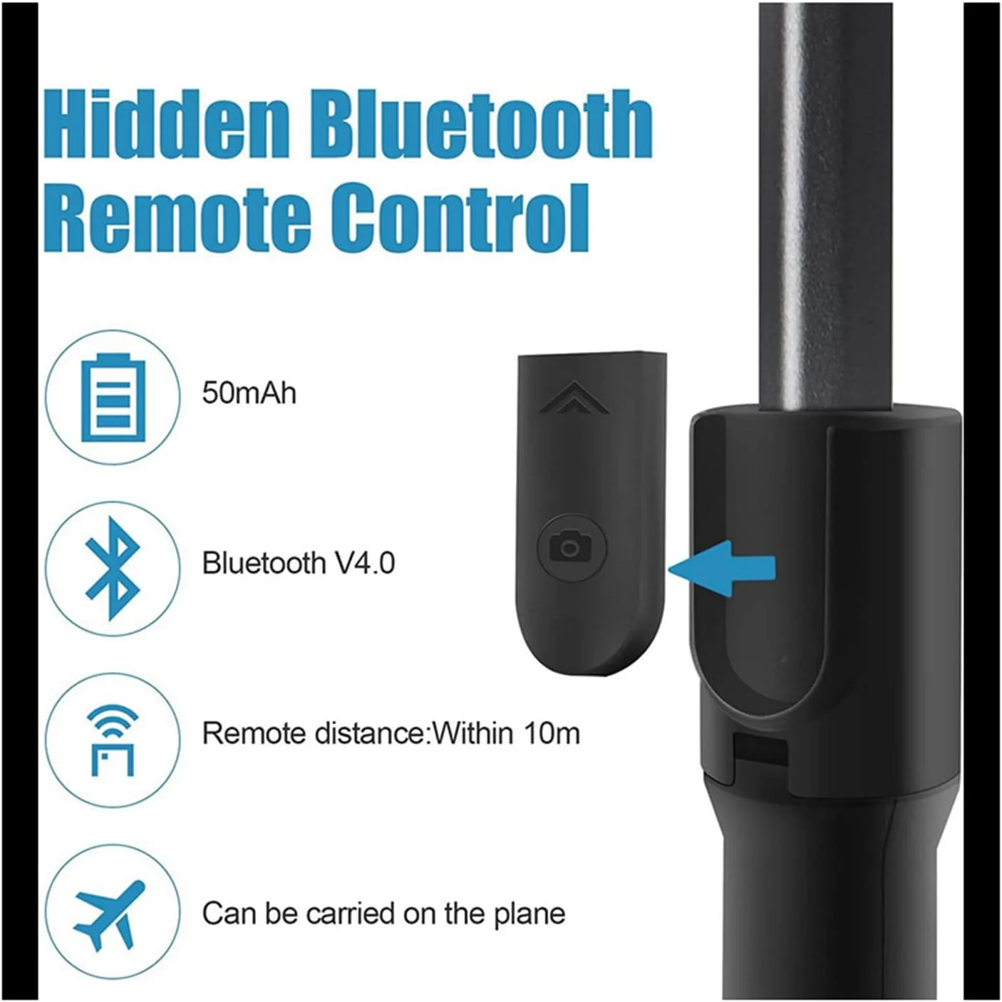 لرزشگیر موبایل دستی SKEIDO H5 با قابلیت تبدیل شدن به مونوپاد سلفی و سه پایه به همراه شاتر از راه دور مناسب برای پخش زنده، سلفی، ولاگ و ویدیوهای آنلاین