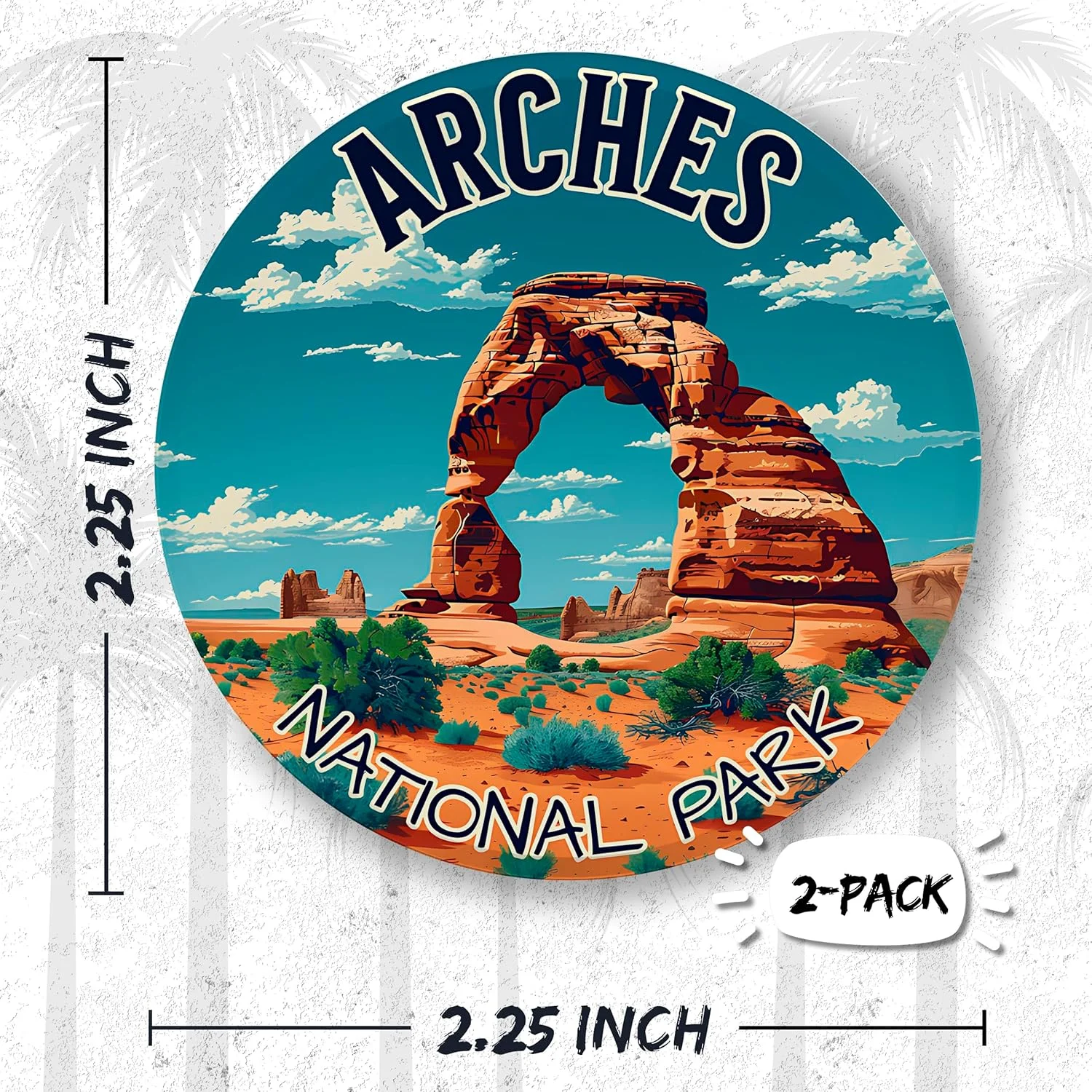 No Thorns Media Arches National Park Utah 2 Pack Pinback Buttons 2.25" Fun Pins for Clothes, Backpacks, Hats, and Jackets - Cartoon, Retro, and Punk Style Lapel Badges, Slogans, and Party Pins ID45000 No Thorns Media Arches National Park Utah 2 Pack Pinback Buttons 2.25" Fun Pins for Clothes, Backpacks, Hats, and Jackets - Cartoon, Retro, and Punk Style Lapel Badges, Slogans, and Party Pins ID45000