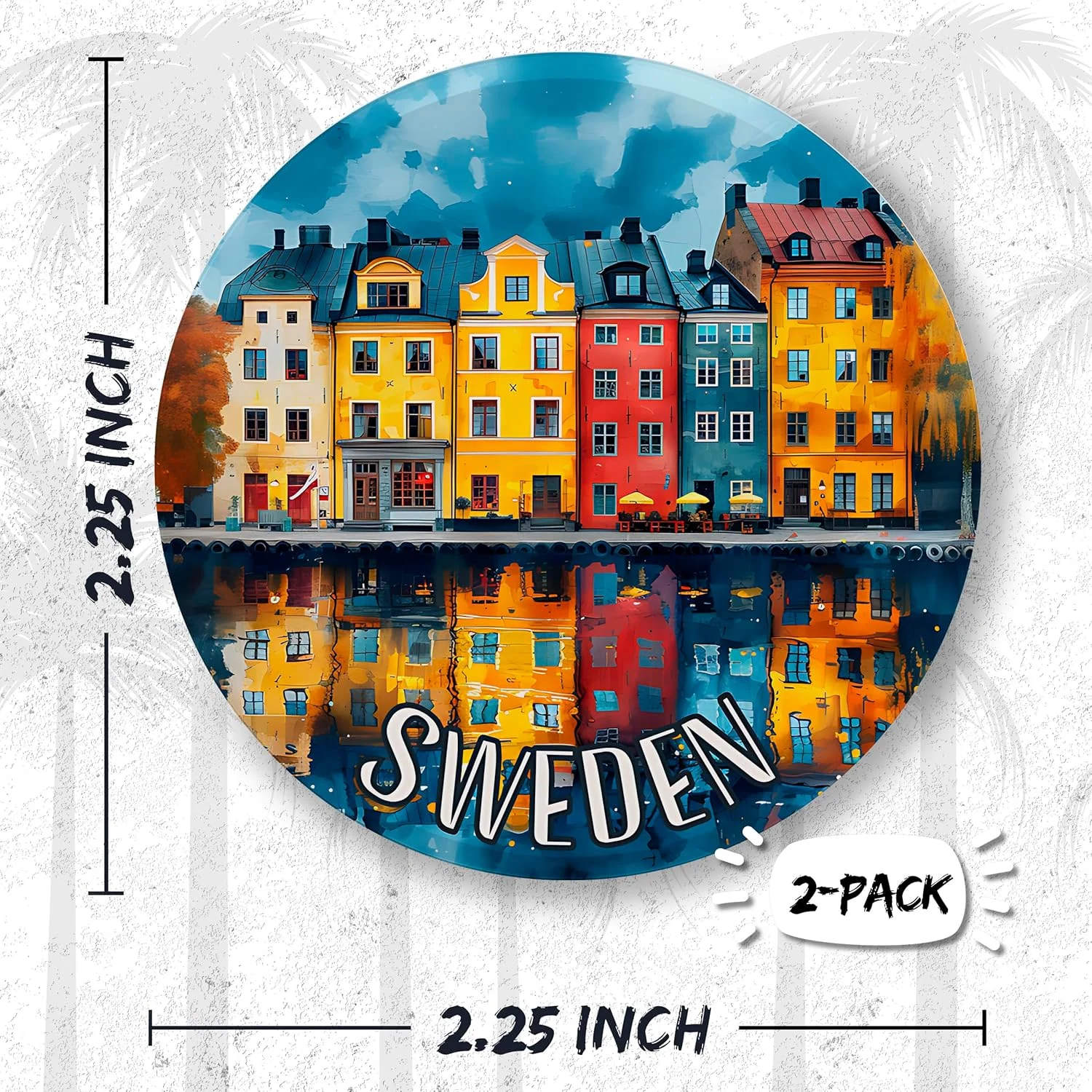 No Thorns Media Sweden 2 Pack Pinback Buttons 2.25" Fun Pins for Clothes, Backpacks, Hats, and Jackets - Cartoon, Retro, and Punk Style Lapel Badges, Slogans, and Party Pins ID45000 No Thorns Media Sweden 2 Pack Pinback Buttons 2.25" Fun Pins for Clothes, Backpacks, Hats, and Jackets - Cartoon, Retro, and Punk Style Lapel Badges, Slogans, and Party Pins ID45000