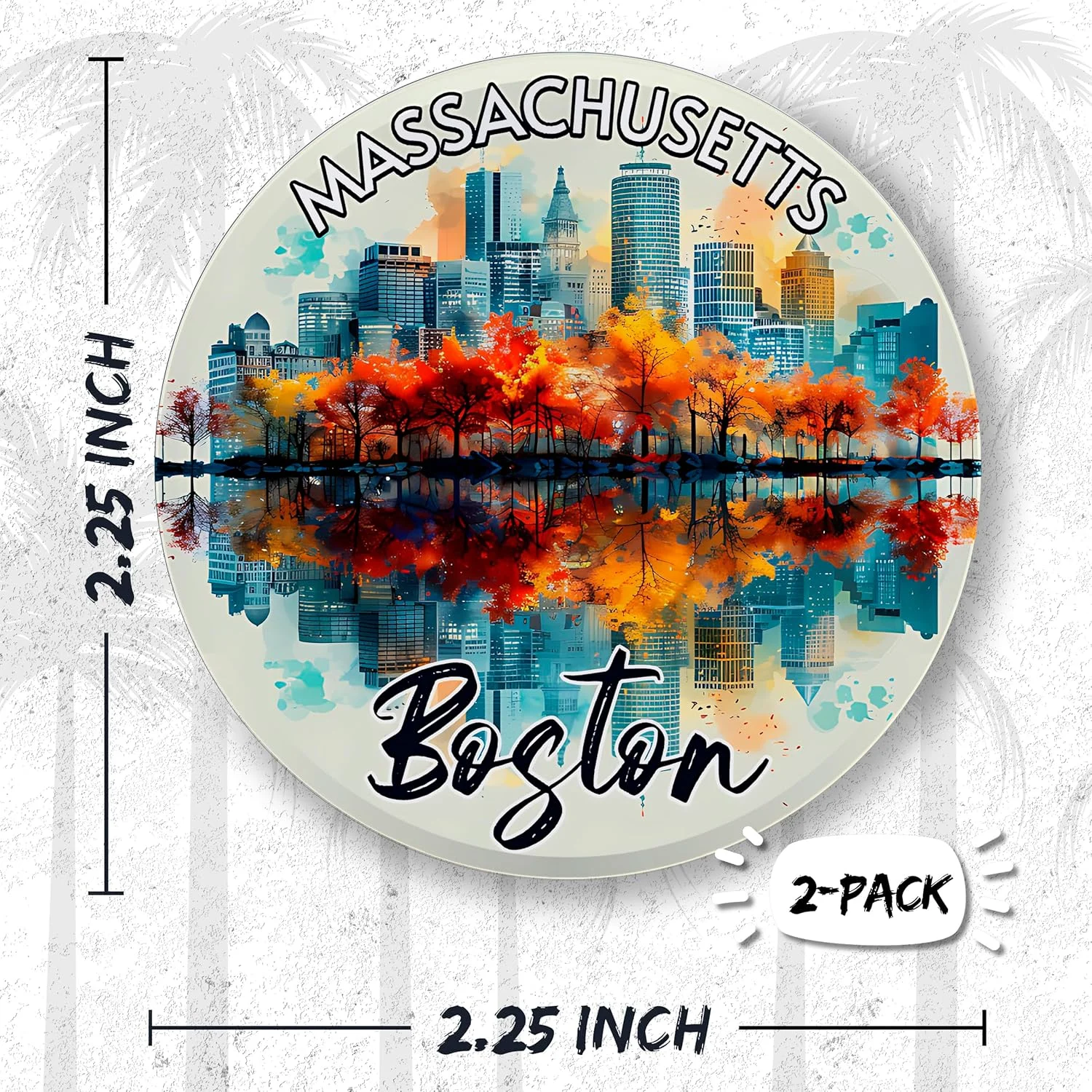 No Thorns Media Boston Massachusetts 2 Pack Pinback Buttons 2.25" Fun Pins for Clothes, Backpacks, Hats, and Jackets - Cartoon, Retro, and Punk Style Lapel Badges, Slogans, and Party Pins ID45000 No Thorns Media Boston Massachusetts 2 Pack Pinback Buttons 2.25" Fun Pins for Clothes, Backpacks, Hats, and Jackets - Cartoon, Retro, and Punk Style Lapel Badges, Slogans, and Party Pins ID45000
