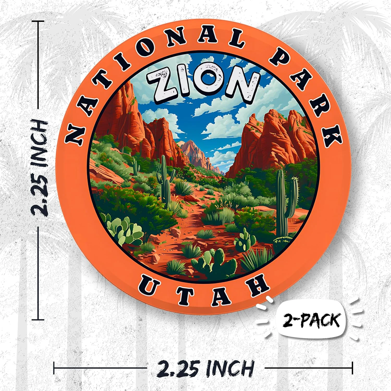 No Thorns Media Zion National Park Utah 2 Pack Pinback Buttons 2.25" Fun Pins for Clothes, Backpacks, Hats, and Jackets - Cartoon, Retro, and Punk Style Lapel Badges, Slogans, and Party Pins ID45000 No Thorns Media Zion National Park Utah 2 Pack Pinback Buttons 2.25" Fun Pins for Clothes, Backpacks, Hats, and Jackets - Cartoon, Retro, and Punk Style Lapel Badges, Slogans, and Party Pins ID45000