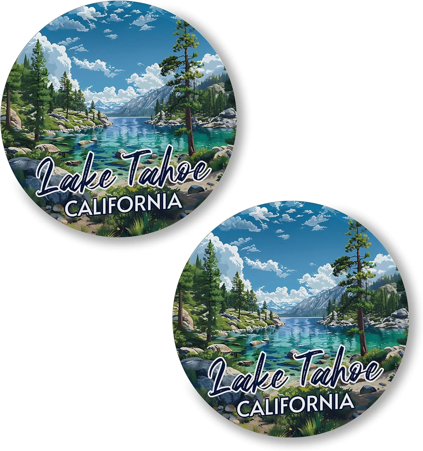 دکمه های سنجاقی 2 عددی No Thorns Media Lake Tahoe California، 2.25 اینچی، پین های سرگرم کننده برای لباس، کوله پشتی، کلاه و ژاکت - نشان های کارتونی، یکپارچهسازی با سیستمعامل و پانک، شعارها و پین های مهمانی ID45000