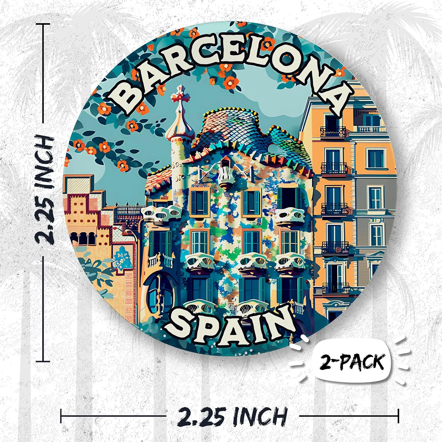 No Thorns Media Barcelona Spain بسته 2 عددی دکمه های سنجاقی 2.25 اینچی - پین های سرگرم کننده برای لباس، کوله پشتی، کلاه و ژاکت - نشان های یقه کارتونی، یکپارچهسازی با سیستمعامل و پانک، شعارها و پین های مهمانی ID45000 No Thorns Media Barcelona Spain بسته 2 عددی دکمه های سنجاقی 2.25 اینچی - پین های سرگرم کننده برای لباس، کوله پشتی، کلاه و ژاکت - نشان های یقه کارتونی، یکپارچهسازی با سیستمعامل و پانک، شعارها و پین های مهمانی ID45000