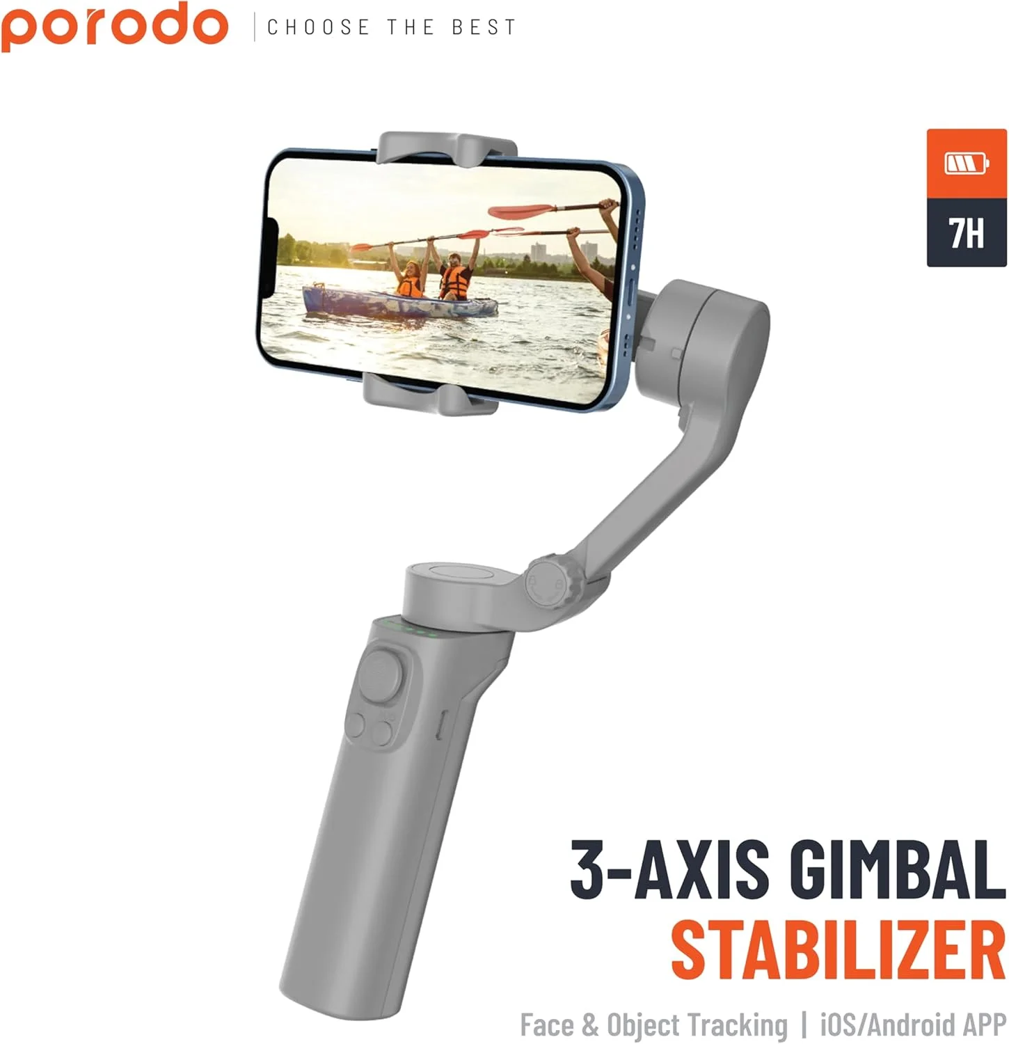 استابلایزر گیمبال 3 محوره پرودو با قابلیت ردیابی چهره و اشیاء با هوش مصنوعی، زوایای چرخشی، شیب و پانوراما، حالت های فیلمبرداری متنوع، 7 ساعت زمان کار مداوم، باتری داخلی 2200 میلی آمپر ساعتی، برنامه Android/iOS - خاکستری استابلایزر گیمبال 3 محوره پرودو با قابلیت ردیابی چهره و اشیاء با هوش مصنوعی، زوایای چرخشی، شیب و پانوراما، حالت های فیلمبرداری متنوع، 7 ساعت زمان کار مداوم، باتری داخلی 2200 میلی آمپر ساعتی، برنامه Android/iOS - خاکستری