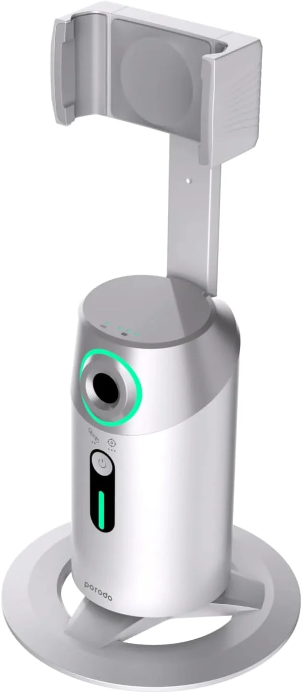 گیمبال Porodo با قابلیت ردیابی چهره هوش مصنوعی، تشخیص حرکت با کنترل از راه دور - Wh گیمبال Porodo با قابلیت ردیابی چهره هوش مصنوعی، تشخیص حرکت با کنترل از راه دور - Wh