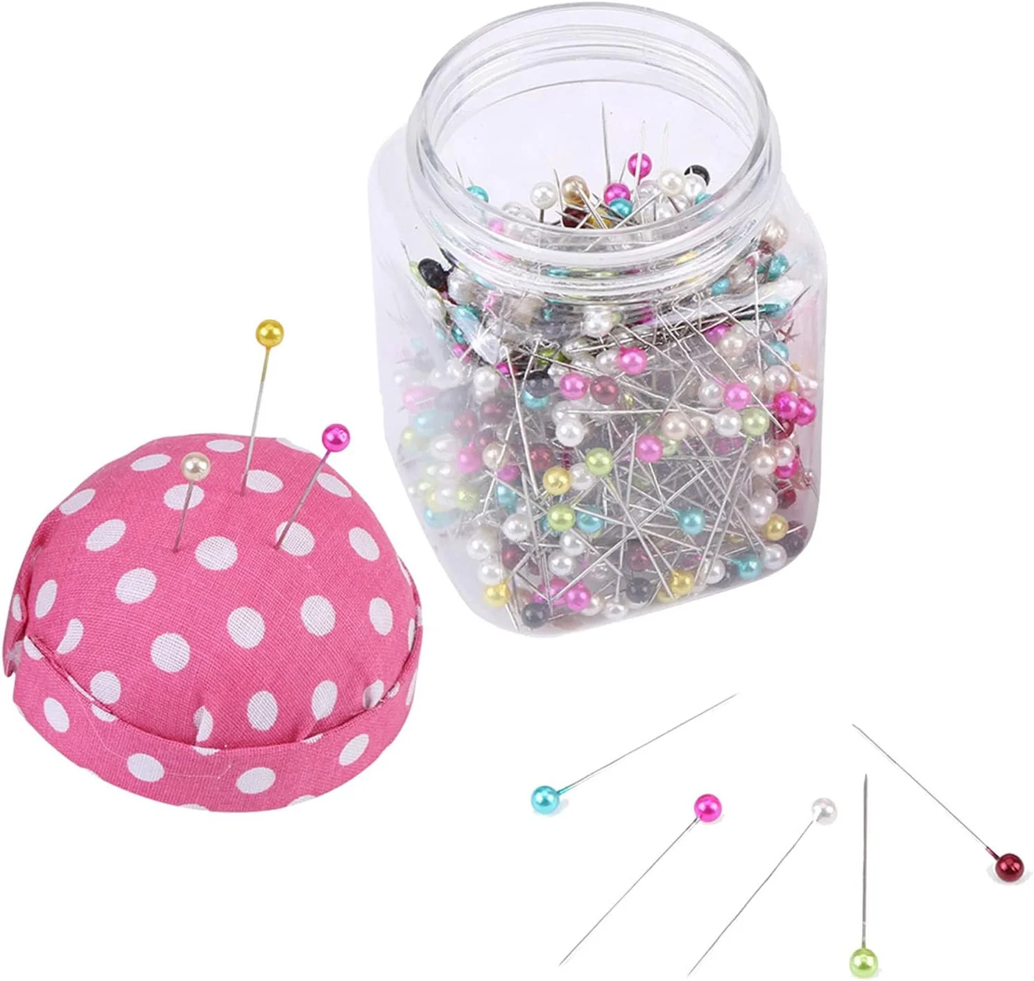 Pack of 500 Bead Needles Quilting Needles in Fabric Covered Pin Cushion Bottle Sewing Craft Bead Needles Pin Cushion for Sewing Quilting Crafts Pack of 500 Bead Needles Quilting Needles in Fabric Covered Pin Cushion Bottle Sewing Craft Bead Needles Pin Cushion for Sewing Quilting Crafts