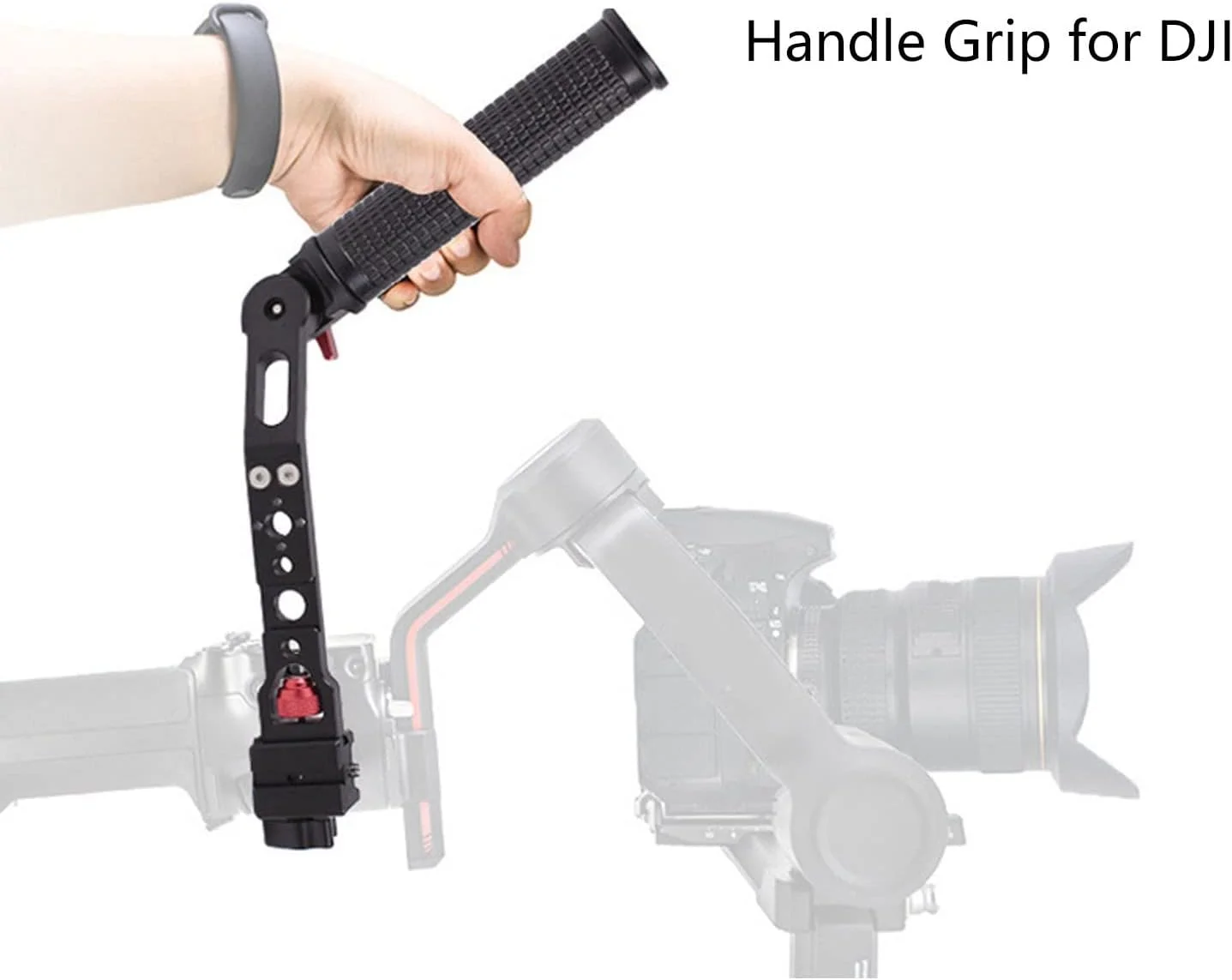 Bewinner Handle Grip Handgrip Compatible for Ronin RS2 RSC2 RS3, Foldable Adjustable Aluminum Alloy Gimbal Handle Grip Mount for Ronin RS2 RSC2 RS3 Gimbal Stabilizer