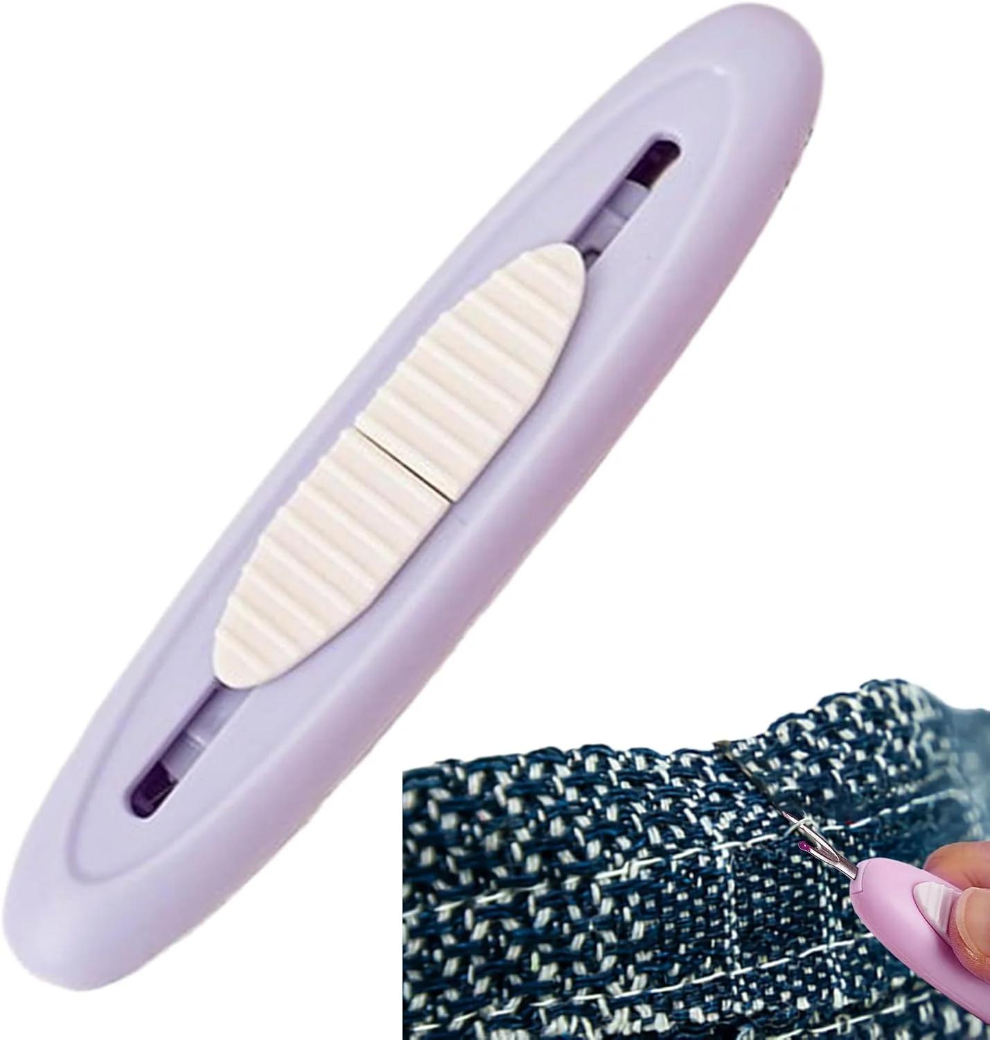سوزن نخ کن برای خیاطی دستی - 2 در 1 ارتقا یافته، بشکاف و سوزن نخ کن - ابزار لوازم جانبی برای حذف در صنایع دستی خانگی، گلدوزی، بافندگی، کارهای سوزنی و لحاف دوزی