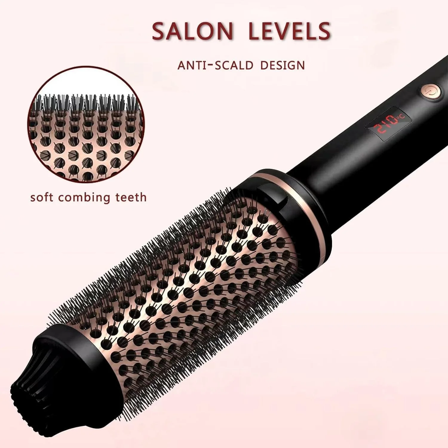 برس حرارتی کاسپیتوم، برس فر کننده مو، برس حجم دهنده، برس گرد حرارتی، شانه فر کننده یونی سرامیکی تورمالین، اتو موی مسافرتی دو ولتاژ، برس مو صفحه نمایش LCD، 10 تنظیمات دما