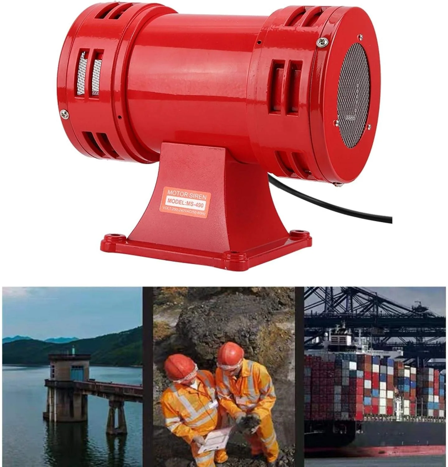 آژیر موتور الکتریکی صنعتی FILFEEL 150DB، بوق آلارم مداوم تماس اضطراری ایمنی تابستان (220-240 ولت) آژیر موتور الکتریکی صنعتی FILFEEL 150DB، بوق آلارم مداوم تماس اضطراری ایمنی تابستان (220-240 ولت)