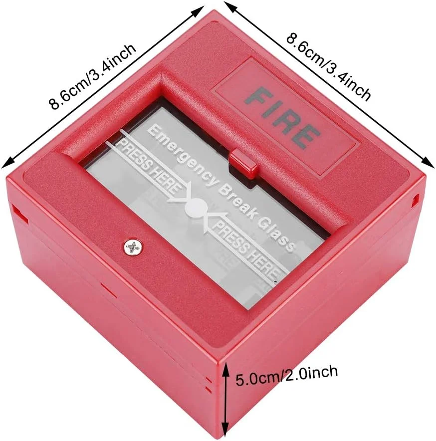 دکمه اضطراری درب، دکمه آلارم خروج دزدگیر پلاستیکی برای امنیت خانه، دکمه رهاسازی آلارم آتش نشانی خروج اضطراری، سوئیچ آلارم شکستن شیشه امنیتی برای درب خروج (قرمز) دکمه اضطراری درب، دکمه آلارم خروج دزدگیر پلاستیکی برای امنیت خانه، دکمه رهاسازی آلارم آتش نشانی خروج اضطراری، سوئیچ آلارم شکستن شیشه امنیتی برای درب خروج (قرمز)