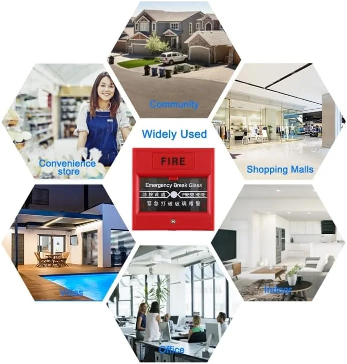 دکمه خروج اضطراری شیشه شکستنی برای درب خروجی اعلام حریق دکمه خروج اضطراری شیشه شکستنی برای درب خروجی اعلام حریق