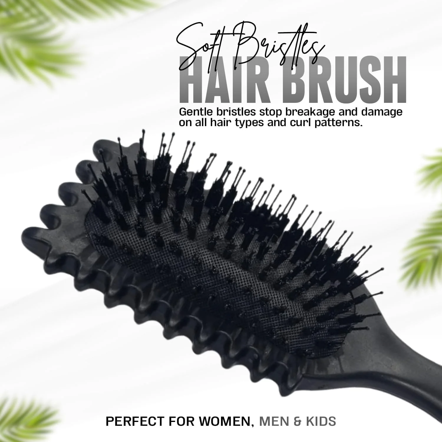 برس حالت دهنده فر، برس حالت دهنده موهای فر با دنده کناری برای شانه کردن و حالت دادن، ایده آل برای مراقبت از موهای خیس و خشک، برای شانه کردن و حالت دادن به فرهای مردانه و زنانه - مشکی برس حالت دهنده فر، برس حالت دهنده موهای فر با دنده کناری برای شانه کردن و حالت دادن، ایده آل برای مراقبت از موهای خیس و خشک، برای شانه کردن و حالت دادن به فرهای مردانه و زنانه - مشکی