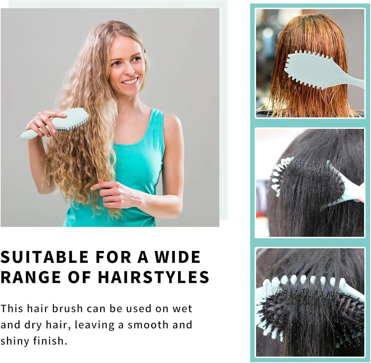 ست برس حالت دهنده فر، 2 عدد برس موی فر ارتجاعی برای کاهش کشیدگی مو و جداسازی فر، باز کردن گره، حالت دادن، مشخص کردن فرها برای زنان، ایده آل برای موهای خیس، خشک، کودکان، زنان، مردان، آبی، بژ ست برس حالت دهنده فر، 2 عدد برس موی فر ارتجاعی برای کاهش کشیدگی مو و جداسازی فر، باز کردن گره، حالت دادن، مشخص کردن فرها برای زنان، ایده آل برای موهای خیس، خشک، کودکان، زنان، مردان، آبی، بژ