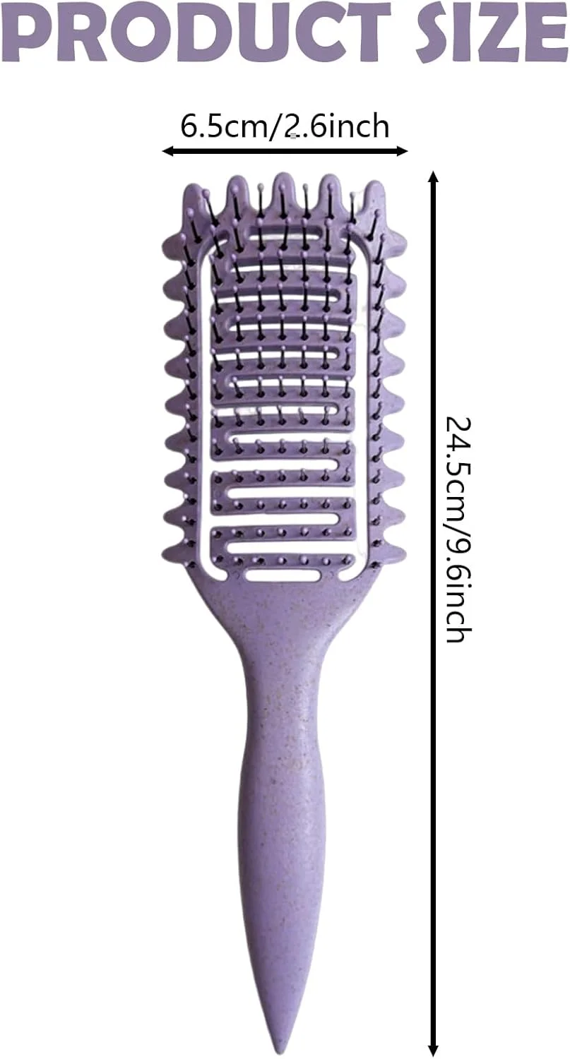 برس حالت دهنده فر، برس مو فرفری با موهای نرم برای موهای فر، برس حالت دهی و مشخص کننده فر، برس مو فرفری مناسب برای انواع مو (بنفش) برس حالت دهنده فر، برس مو فرفری با موهای نرم برای موهای فر، برس حالت دهی و مشخص کننده فر، برس مو فرفری مناسب برای انواع مو (بنفش)