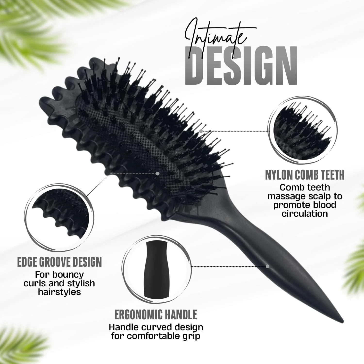 برس حالت دهنده فر، برس حالت دهنده موهای فر با دنده کناری برای شانه کردن و حالت دادن، ایده آل برای مراقبت از موهای خیس و خشک، برای شانه کردن و حالت دادن به فرهای مردانه و زنانه - مشکی برس حالت دهنده فر، برس حالت دهنده موهای فر با دنده کناری برای شانه کردن و حالت دادن، ایده آل برای مراقبت از موهای خیس و خشک، برای شانه کردن و حالت دادن به فرهای مردانه و زنانه - مشکی