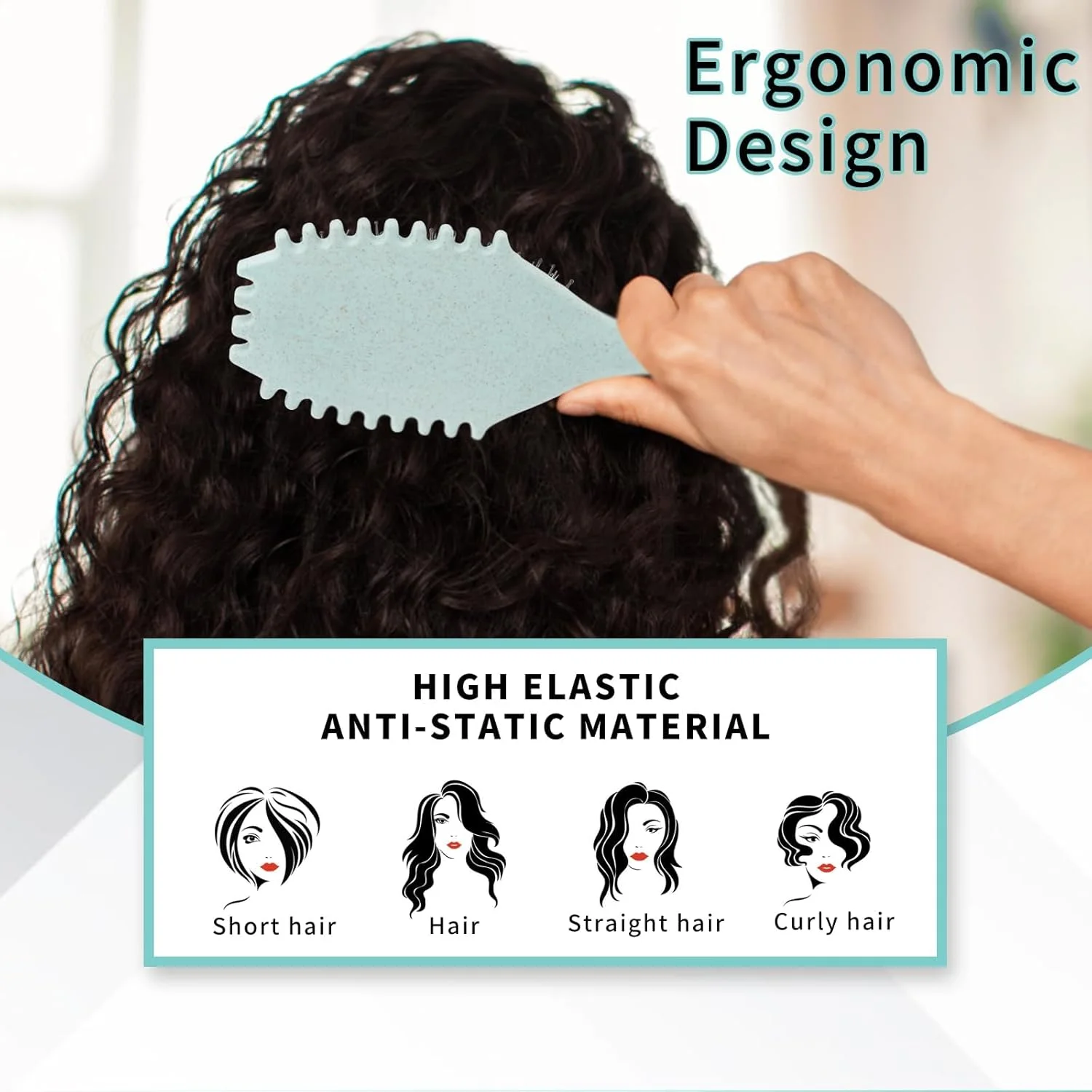 ست برس حالت دهنده فر، 2 عدد برس موی فر ارتجاعی برای کاهش کشیدگی مو و جداسازی فر، باز کردن گره، حالت دادن، مشخص کردن فرها برای زنان، ایده آل برای موهای خیس، خشک، کودکان، زنان، مردان، آبی، بژ ست برس حالت دهنده فر، 2 عدد برس موی فر ارتجاعی برای کاهش کشیدگی مو و جداسازی فر، باز کردن گره، حالت دادن، مشخص کردن فرها برای زنان، ایده آل برای موهای خیس، خشک، کودکان، زنان، مردان، آبی، بژ