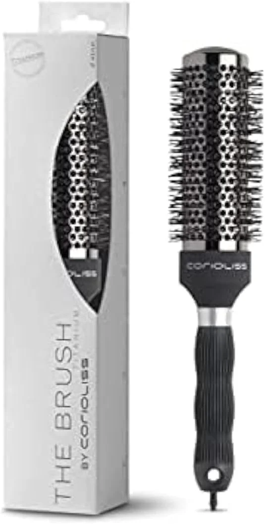CORIOLISS | برس مو زنانه | برس موی یونی گرد تیتانیومی حرفه ای | ایده آل برای حالت دادن به انواع مو 43 میلی متر
