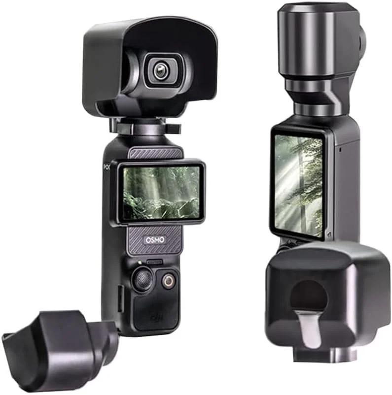مجموعه هود لنز گیمبال و پوشش محافظ KASTWAVE برای DJI Osmo Pocket 3، لوازم جانبی ضروری دوربین به رنگ مشکی