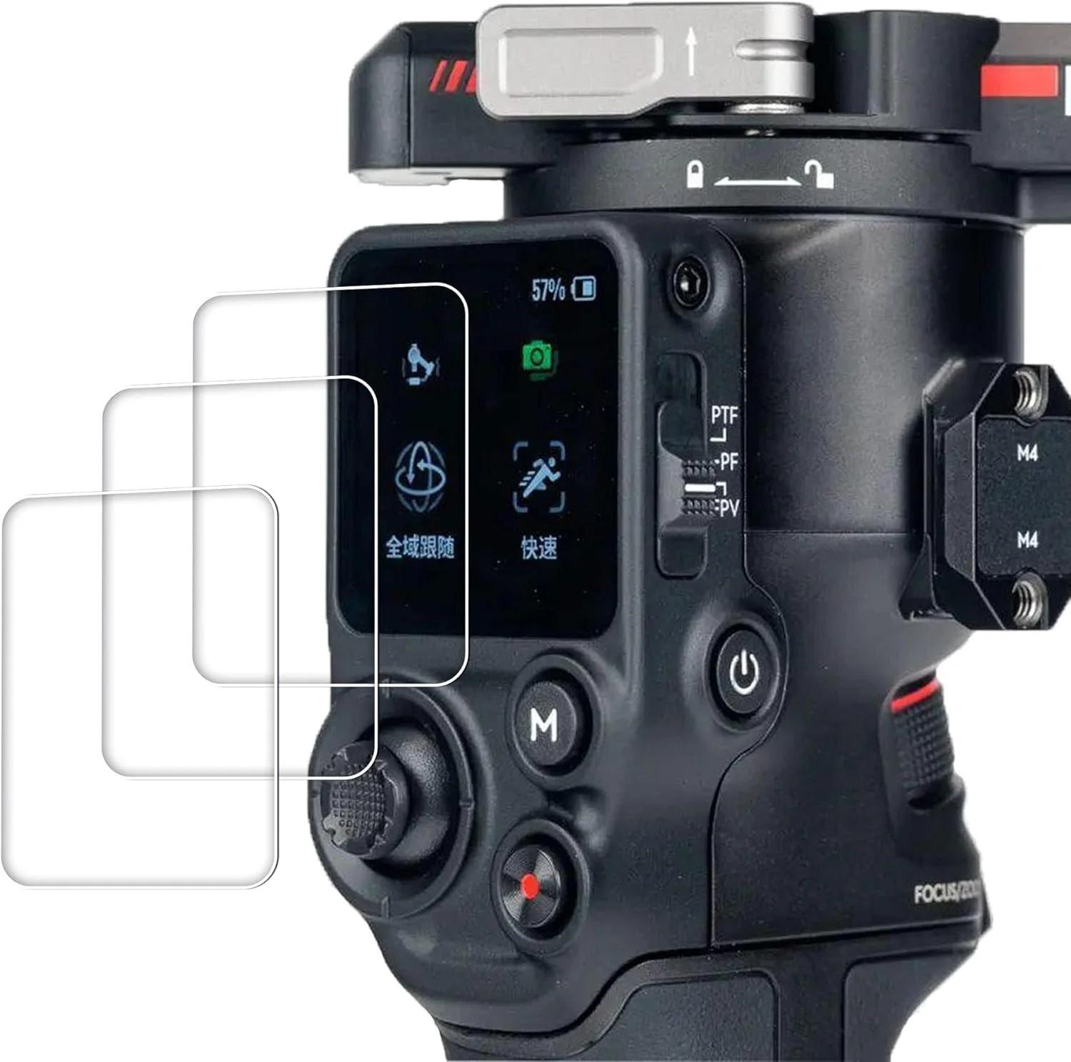 محافظ صفحه نمایش شیشه ای حرارتی، سازگار با گیمبال DJI RS3 و RS 3 Pro، سختی 9H با پوشش ضد شن، طراحی فوق العاده نازک 0.3 میلی متری، حفظ حساسیت لمسی